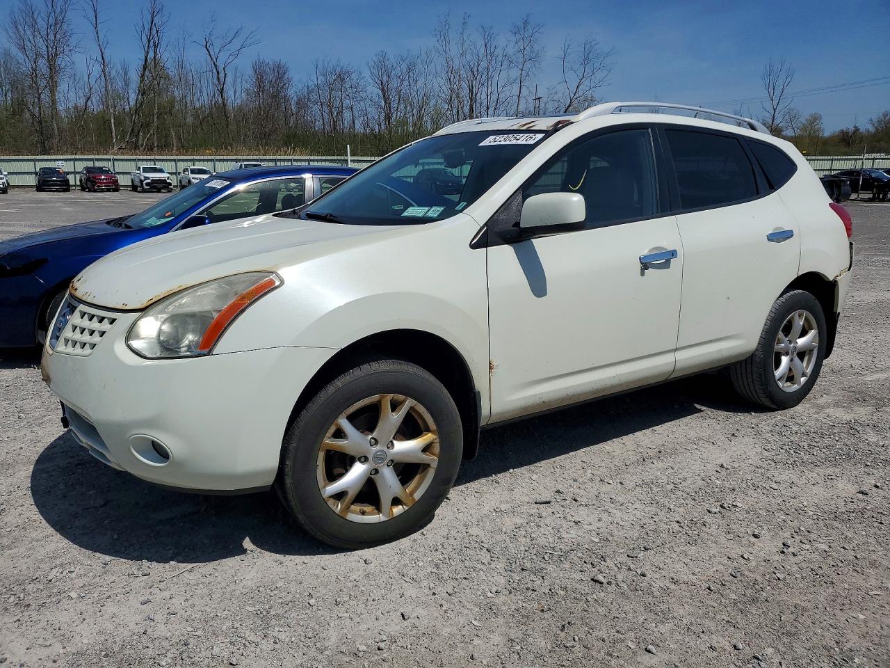 2010 Nissan Rogue S White vin: JN8AS5MVXAW101678
