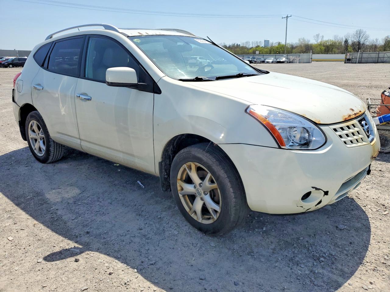 2010 Nissan Rogue S White vin: JN8AS5MVXAW101678