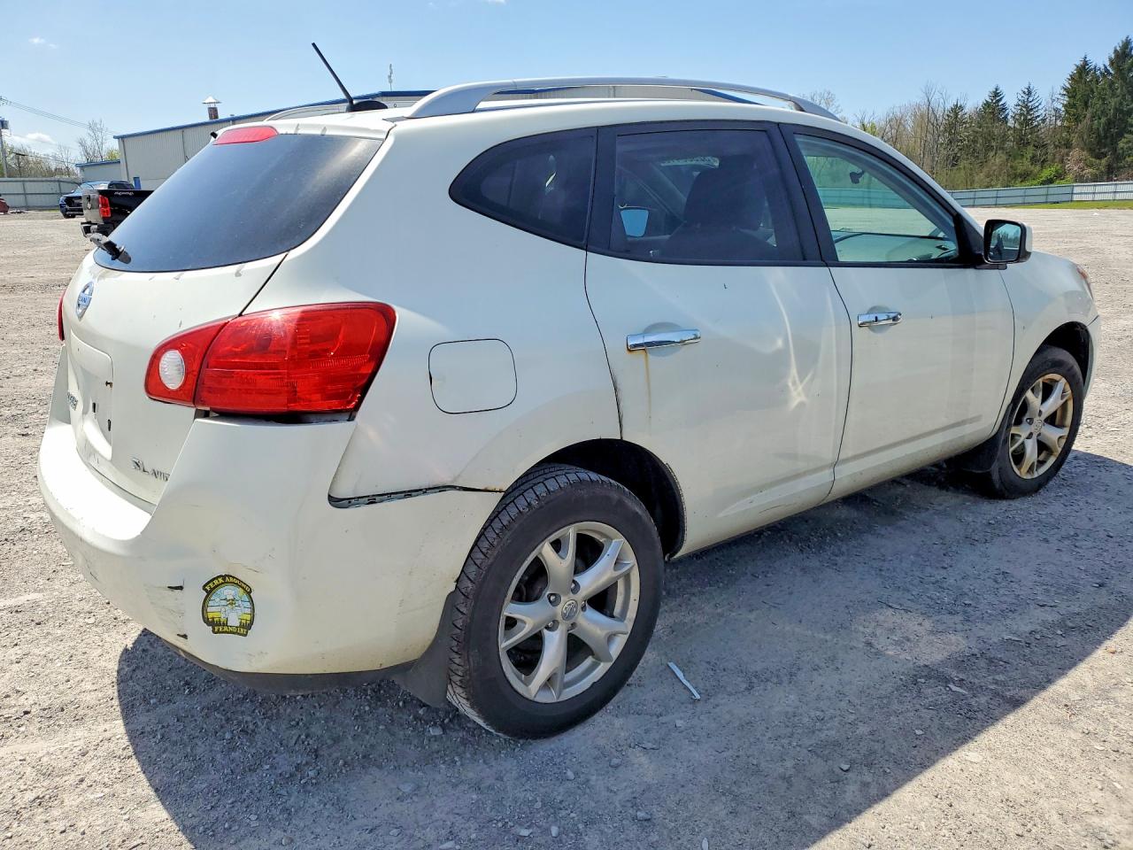 2010 Nissan Rogue S White vin: JN8AS5MVXAW101678