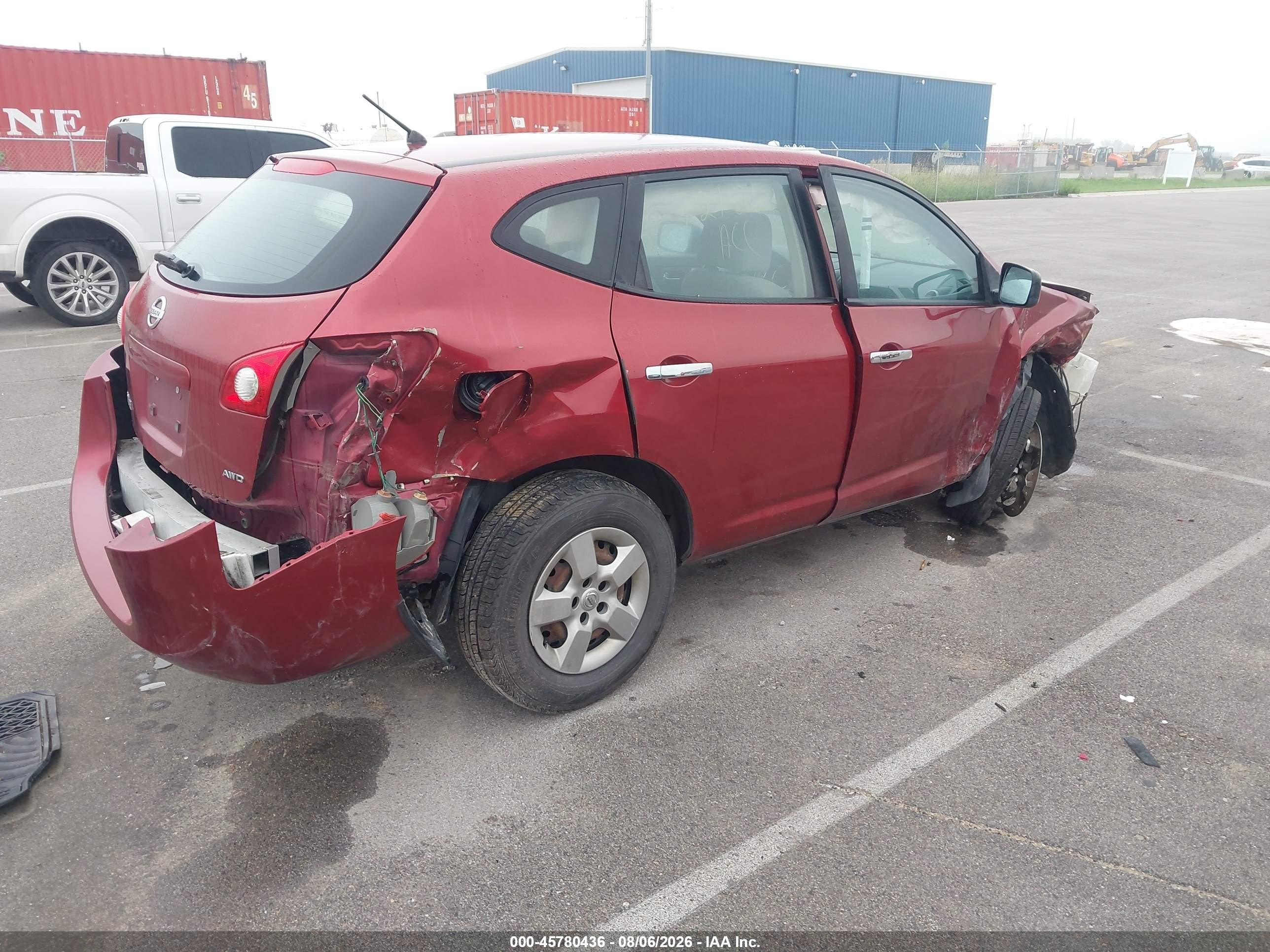 2010 Nissan Rogue S Red vin: JN8AS5MVXAW115516