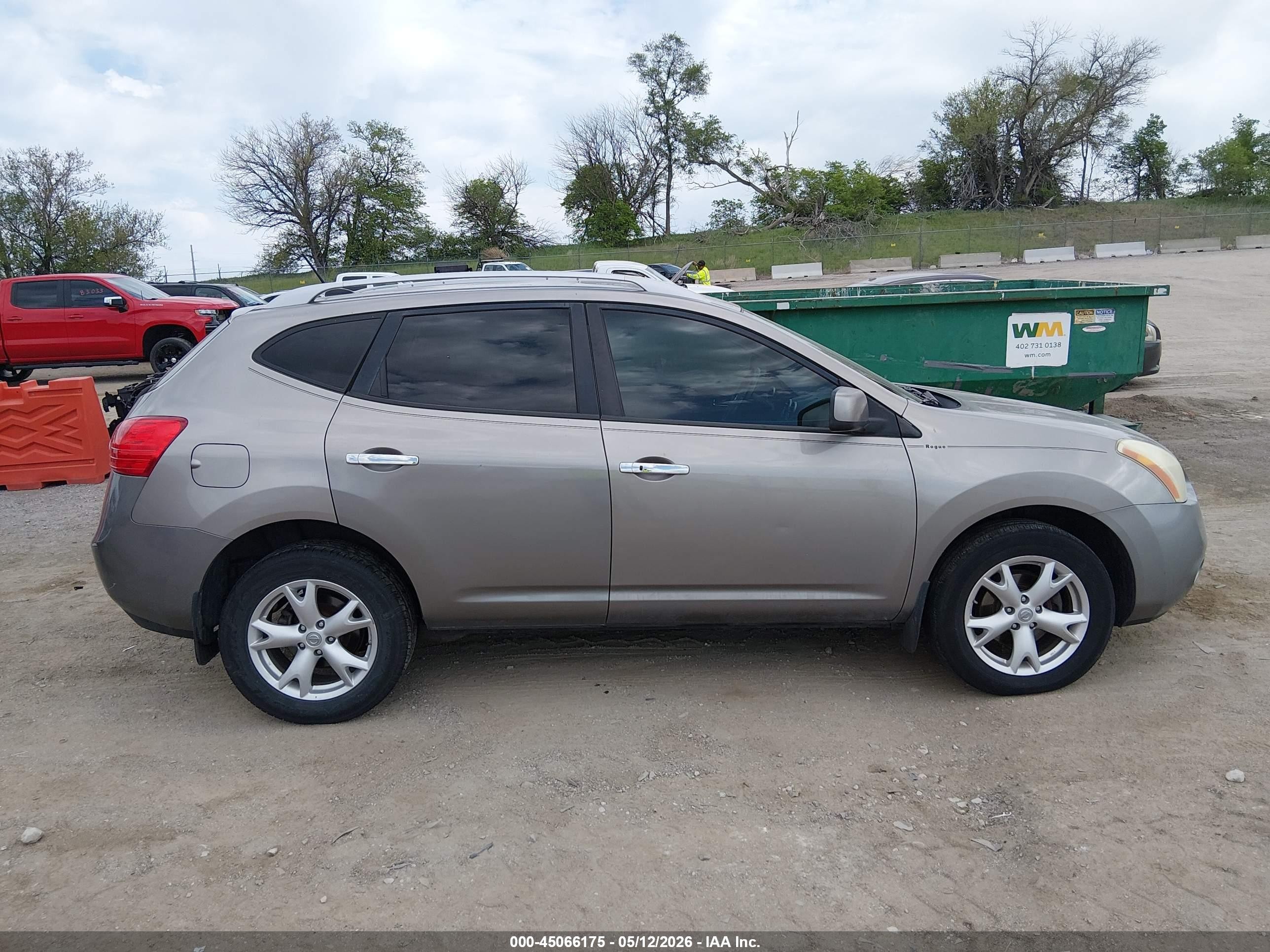 2010 Nissan Rogue Sl Gray vin: JN8AS5MVXAW119985
