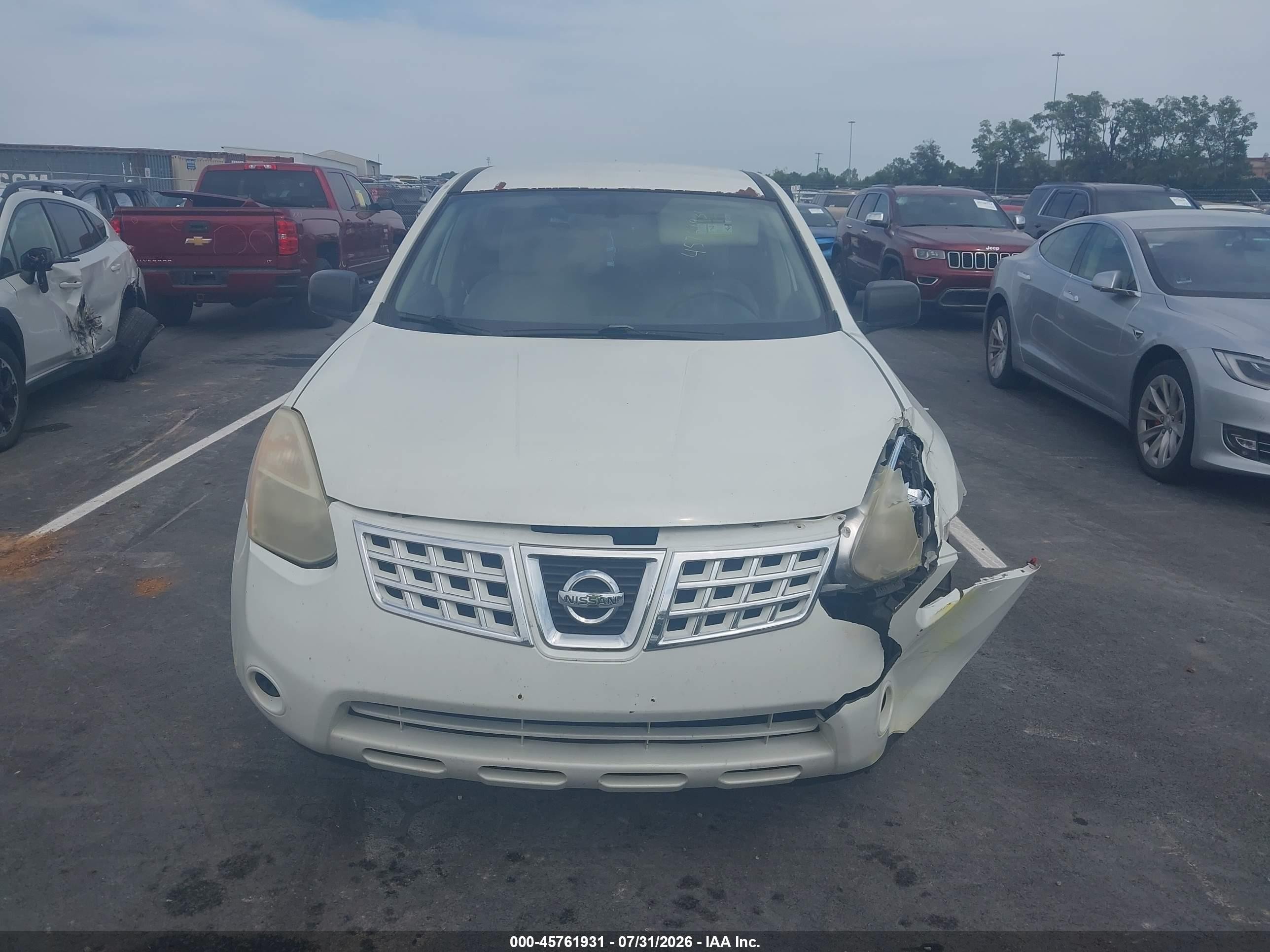 2010 Nissan Rogue S Белый vin: JN8AS5MVXAW121932
