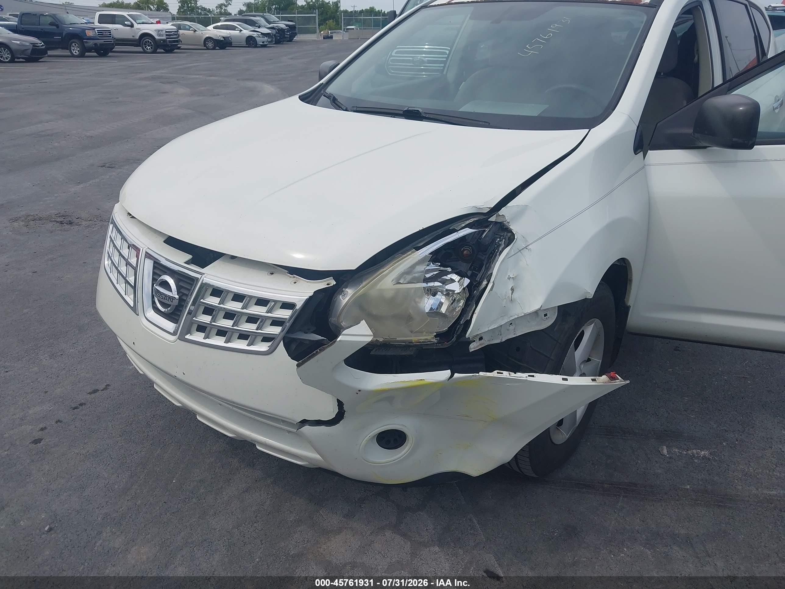 2010 Nissan Rogue S Белый vin: JN8AS5MVXAW121932