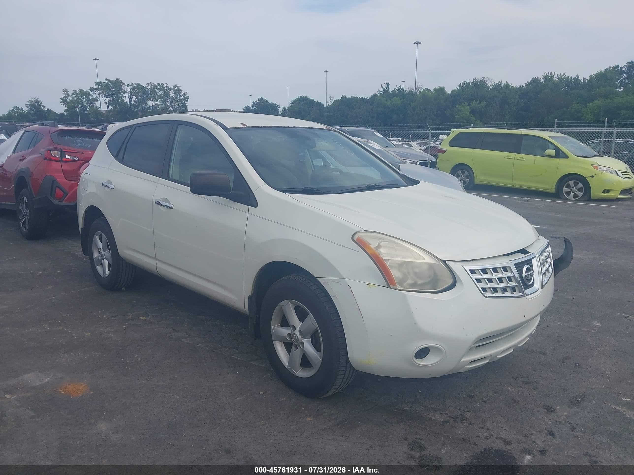 2010 Nissan Rogue S Белый vin: JN8AS5MVXAW121932