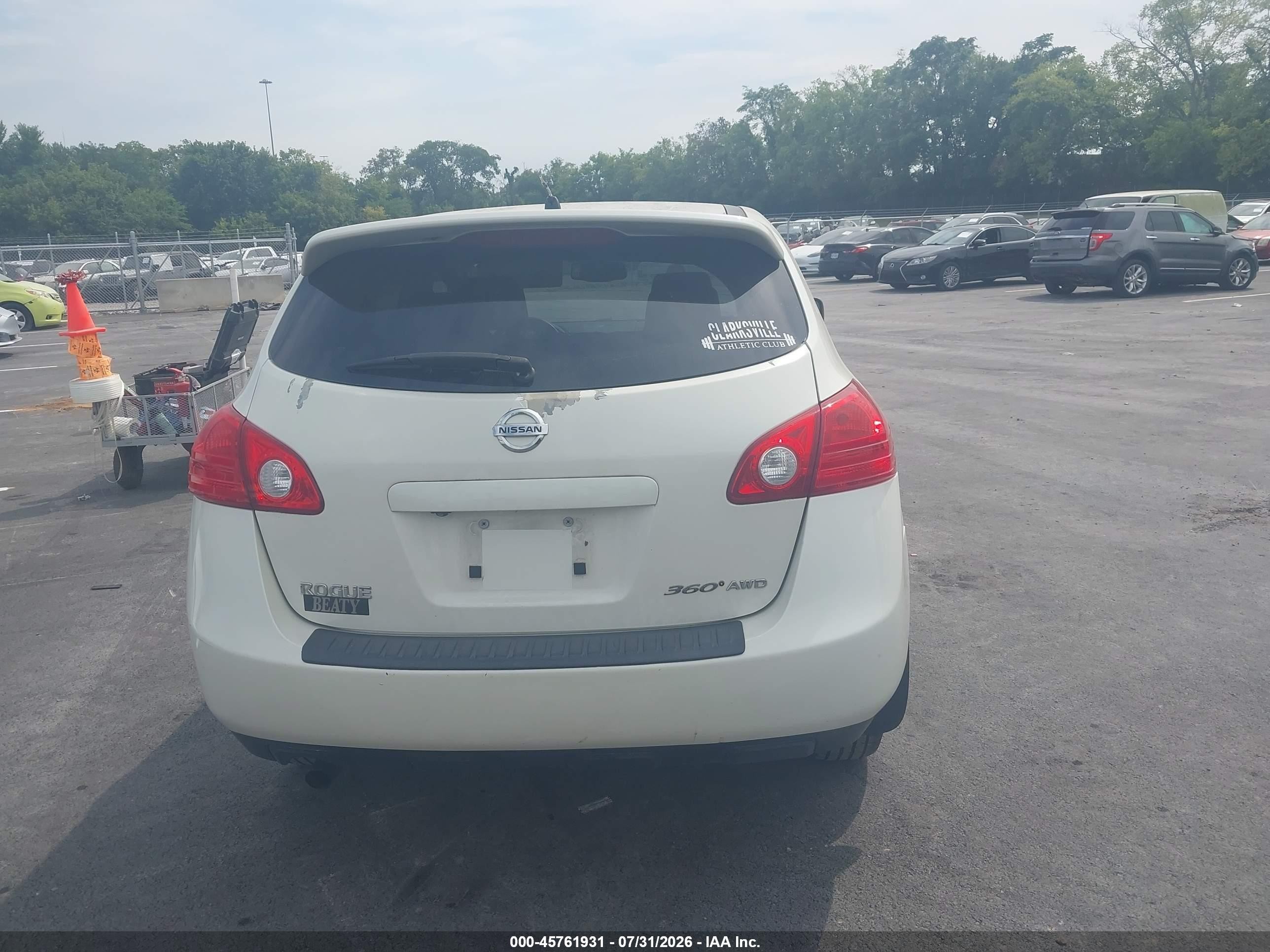 2010 Nissan Rogue S Белый vin: JN8AS5MVXAW121932