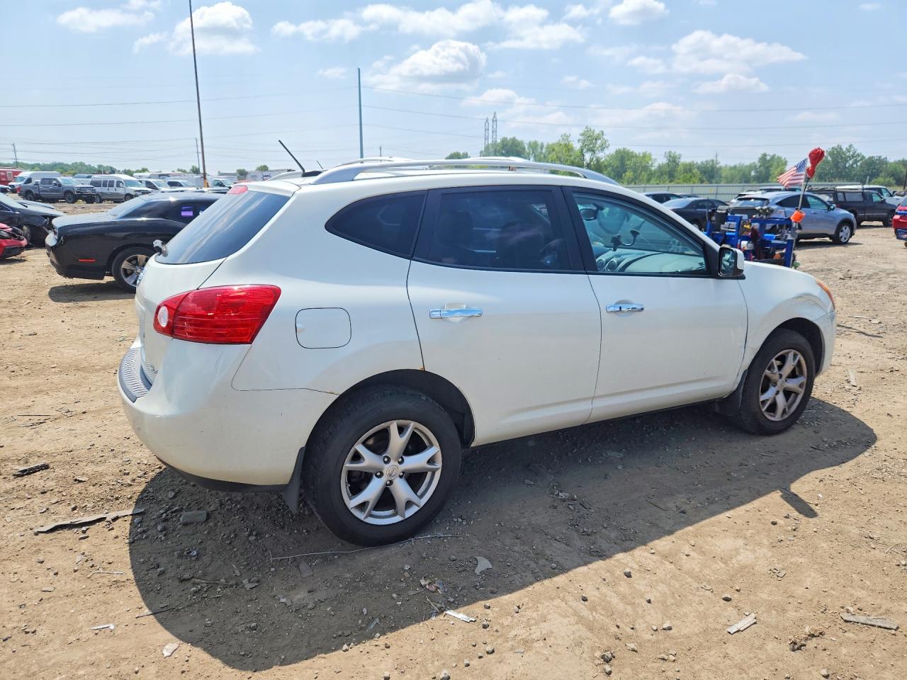 2010 Nissan Rogue S Белый vin: JN8AS5MVXAW125317