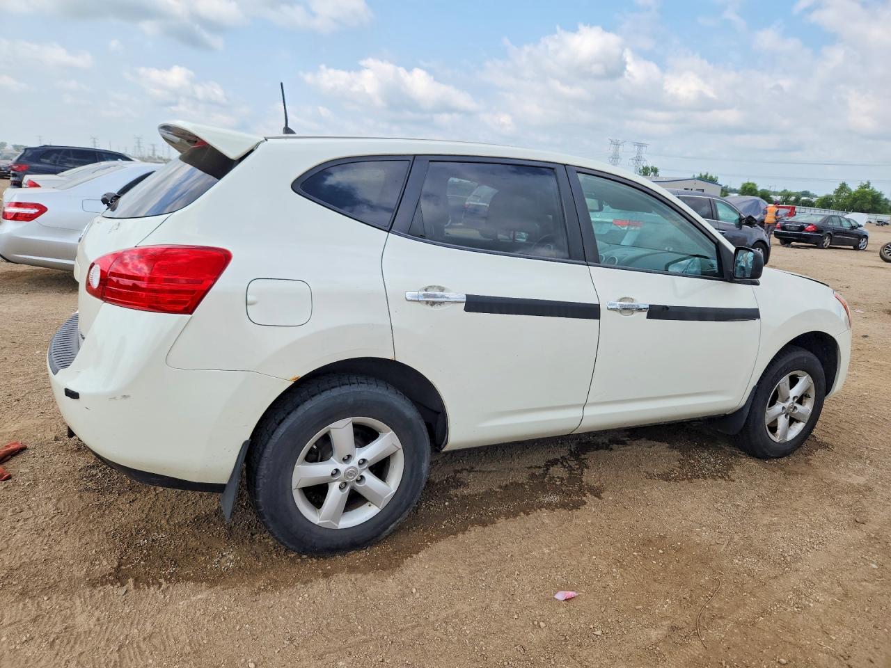 2010 Nissan Rogue S White vin: JN8AS5MVXAW606586