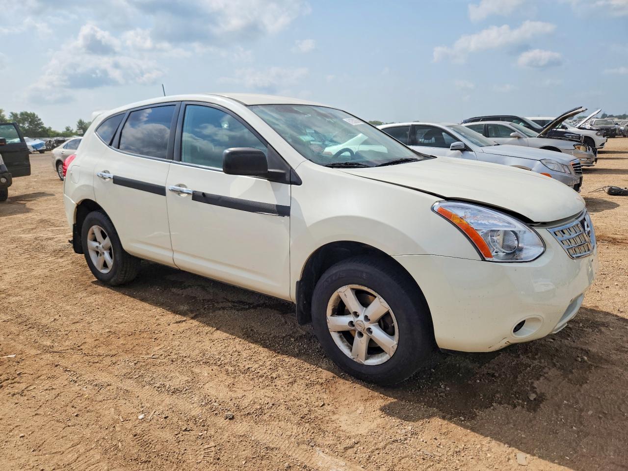 2010 Nissan Rogue S White vin: JN8AS5MVXAW606586