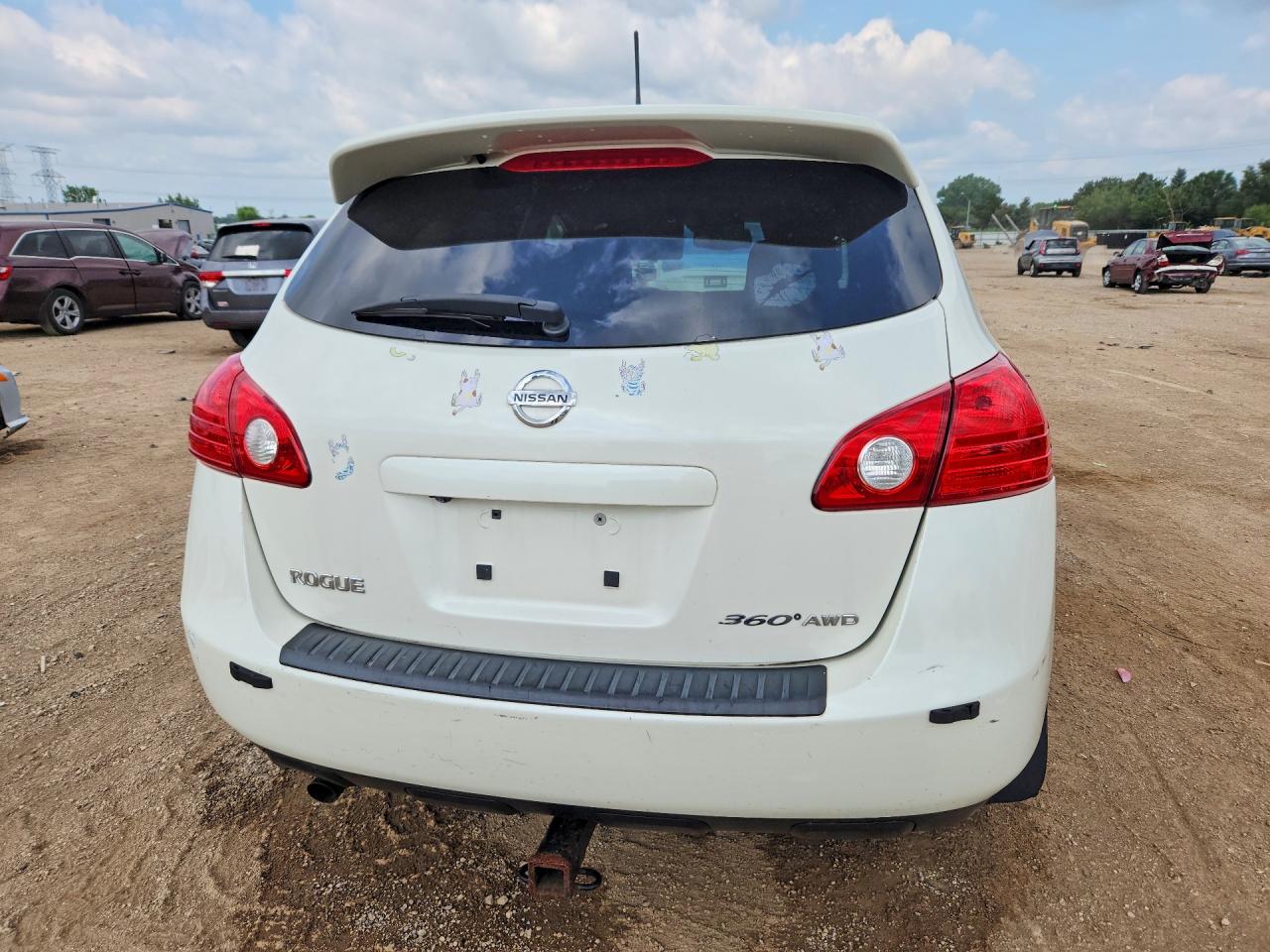 2010 Nissan Rogue S White vin: JN8AS5MVXAW606586