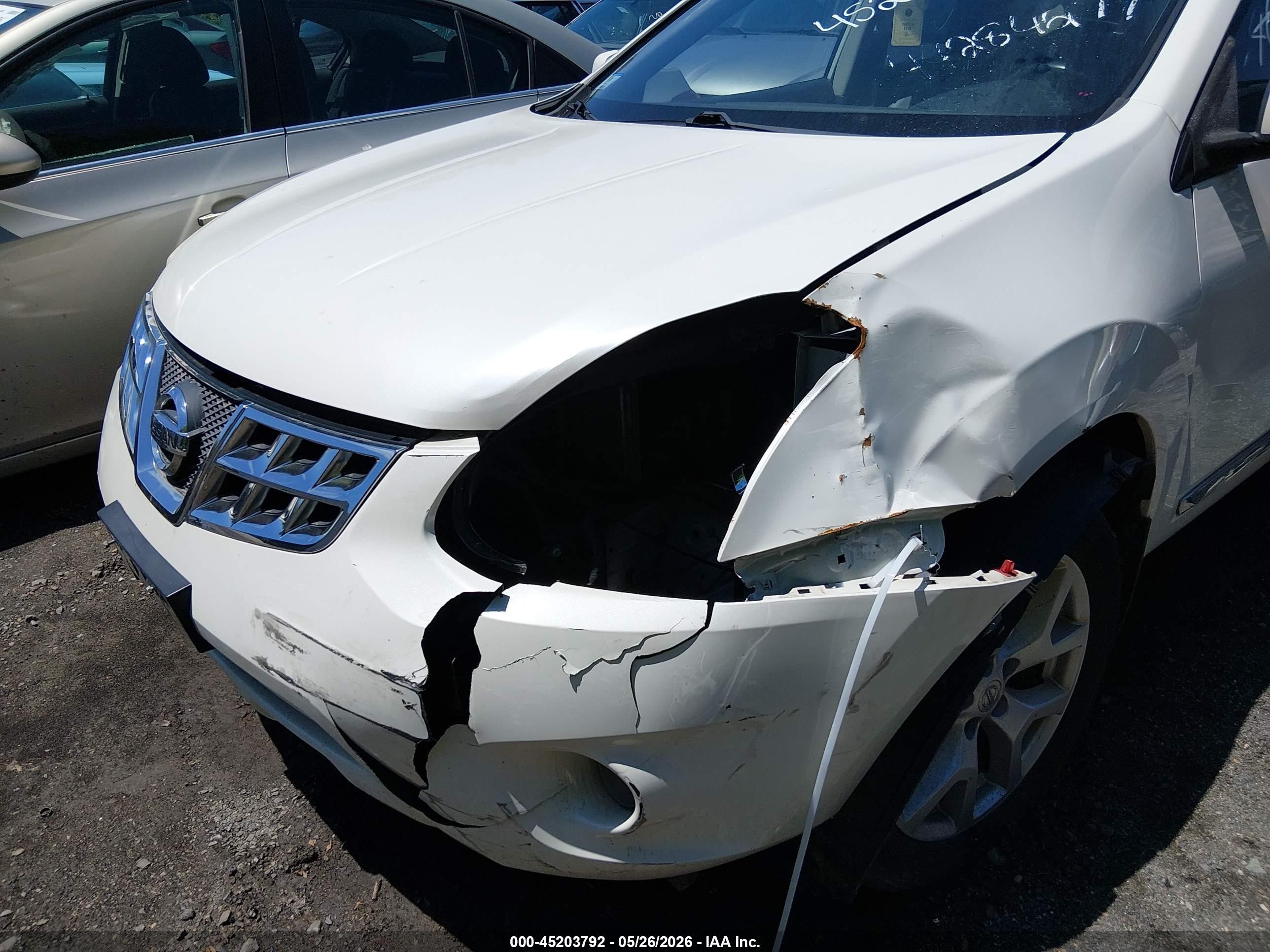 2011 Nissan Rogue Sv White vin: JN8AS5MVXBW252215