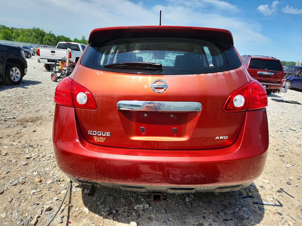 2011 Nissan Rogue S Burgundy vin: JN8AS5MVXBW277972