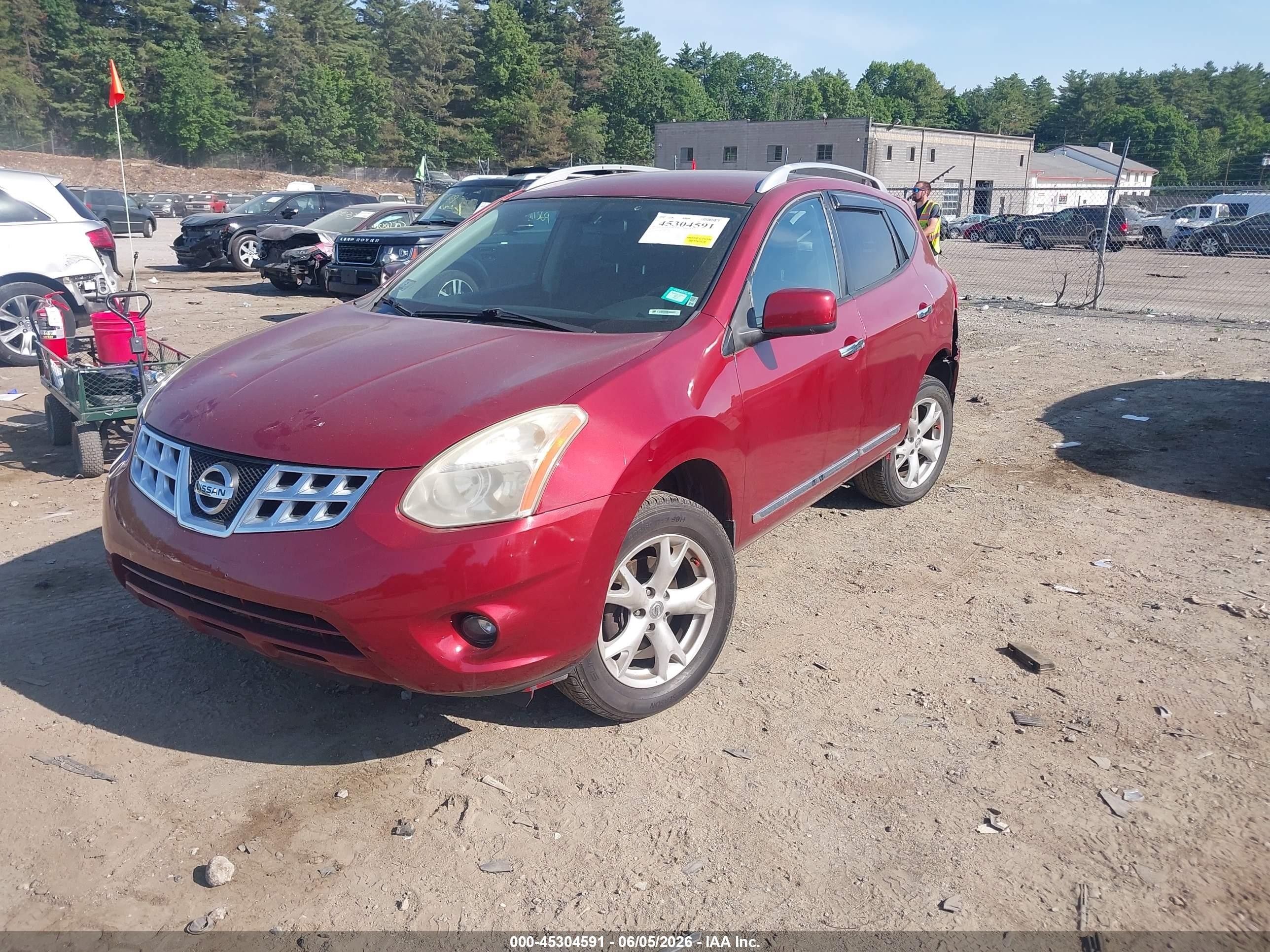 2011 Nissan Rogue Sv Red vin: JN8AS5MVXBW279060