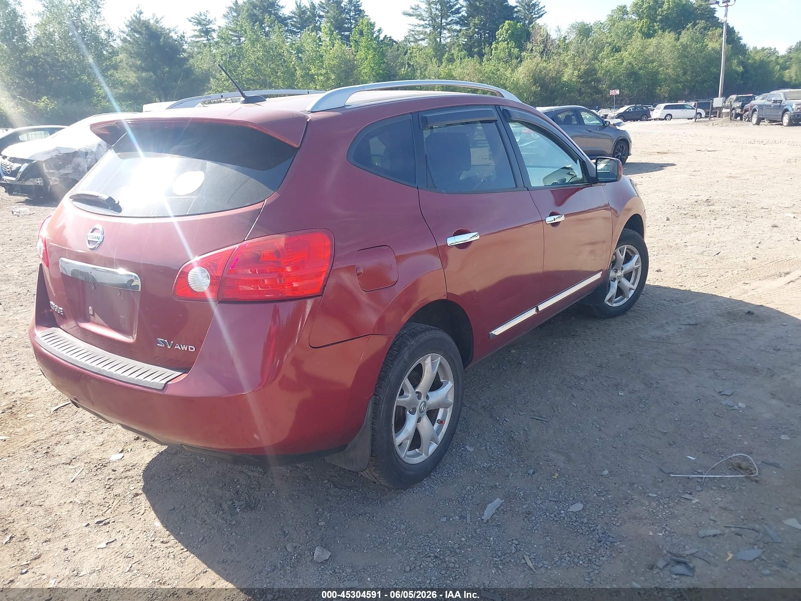 2011 Nissan Rogue Sv Red vin: JN8AS5MVXBW279060
