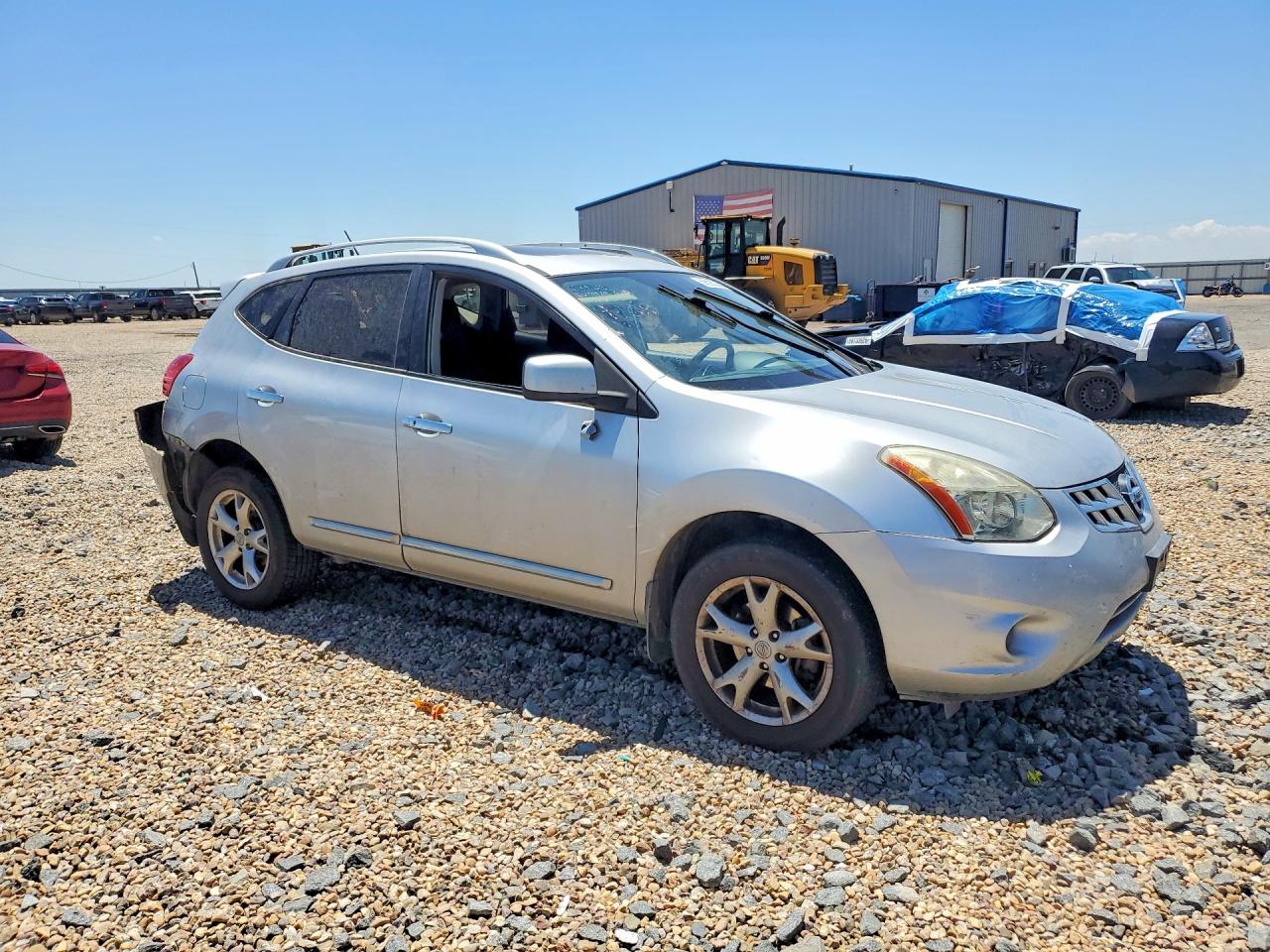 2011 Nissan Rogue S Silver vin: JN8AS5MVXBW279768