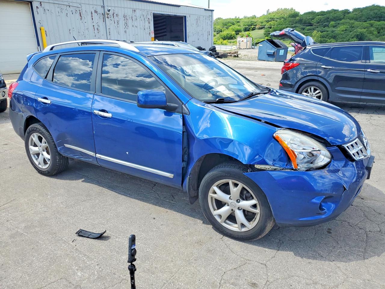 2011 Nissan Rogue S Синий vin: JN8AS5MVXBW284260