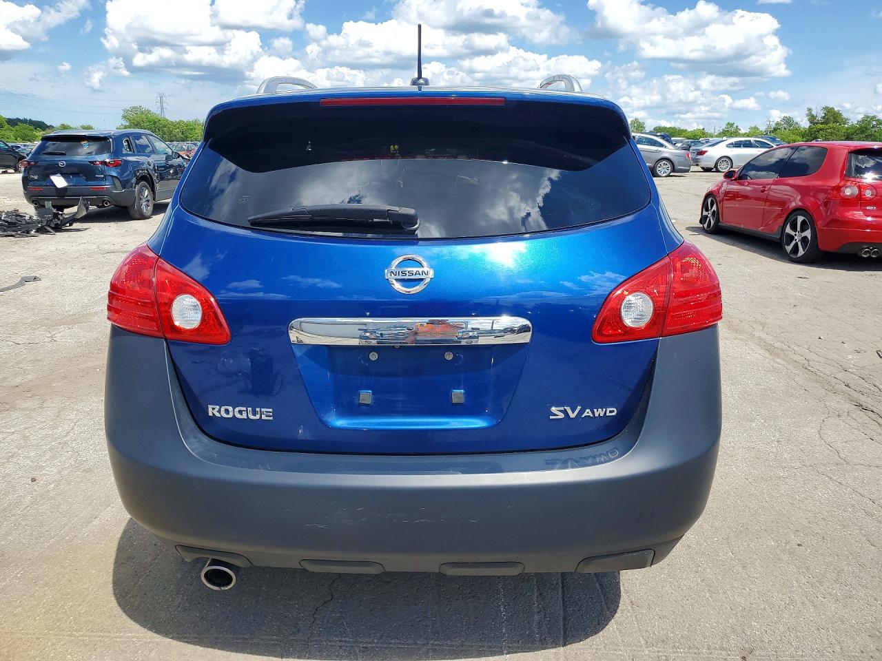 2011 Nissan Rogue S Синий vin: JN8AS5MVXBW284260