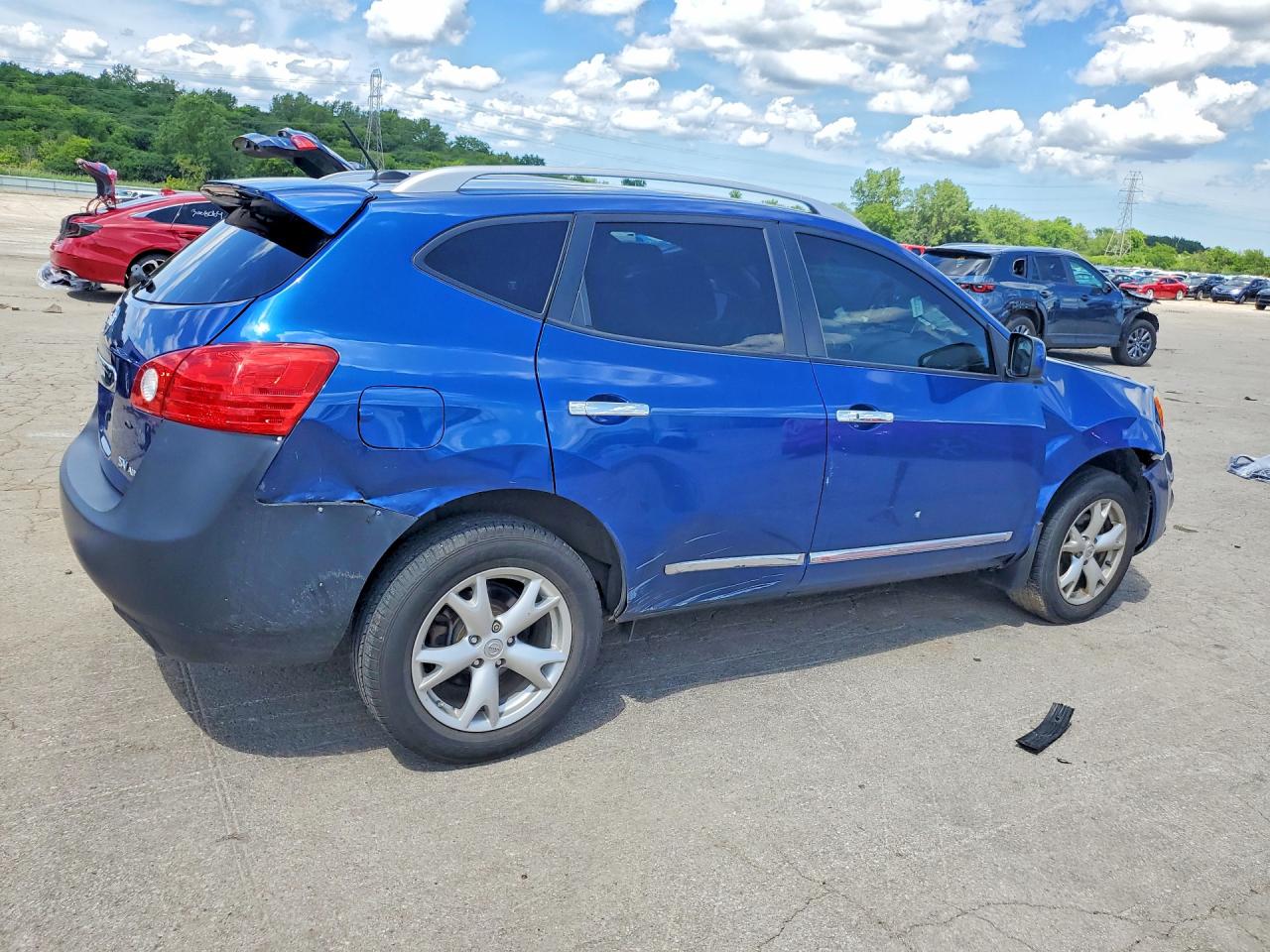 2011 Nissan Rogue S Синий vin: JN8AS5MVXBW284260