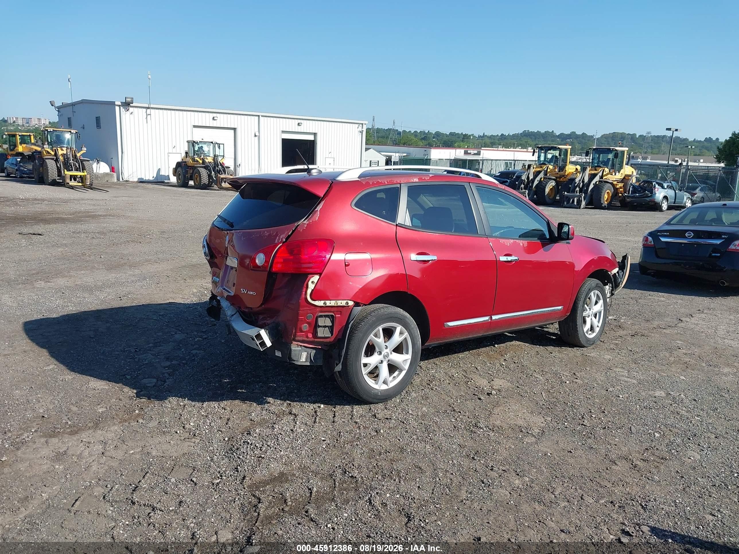 2011 Nissan Rogue Sv Red vin: JN8AS5MVXBW287286
