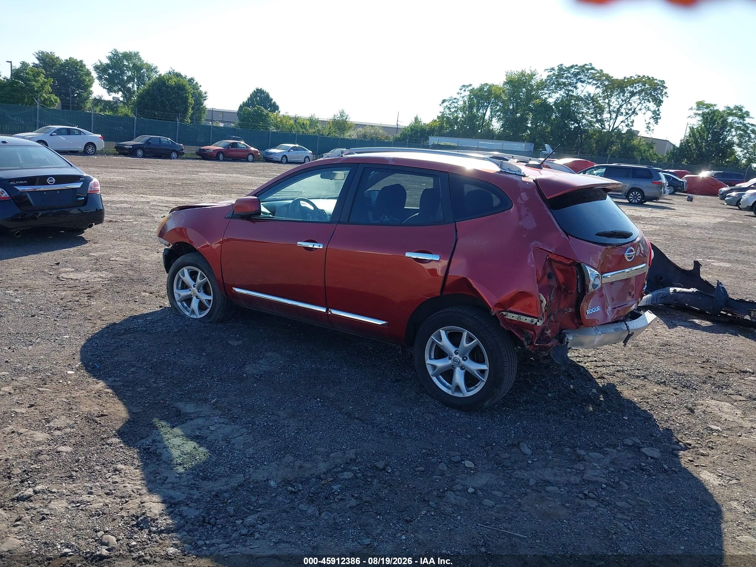 2011 Nissan Rogue Sv Red vin: JN8AS5MVXBW287286