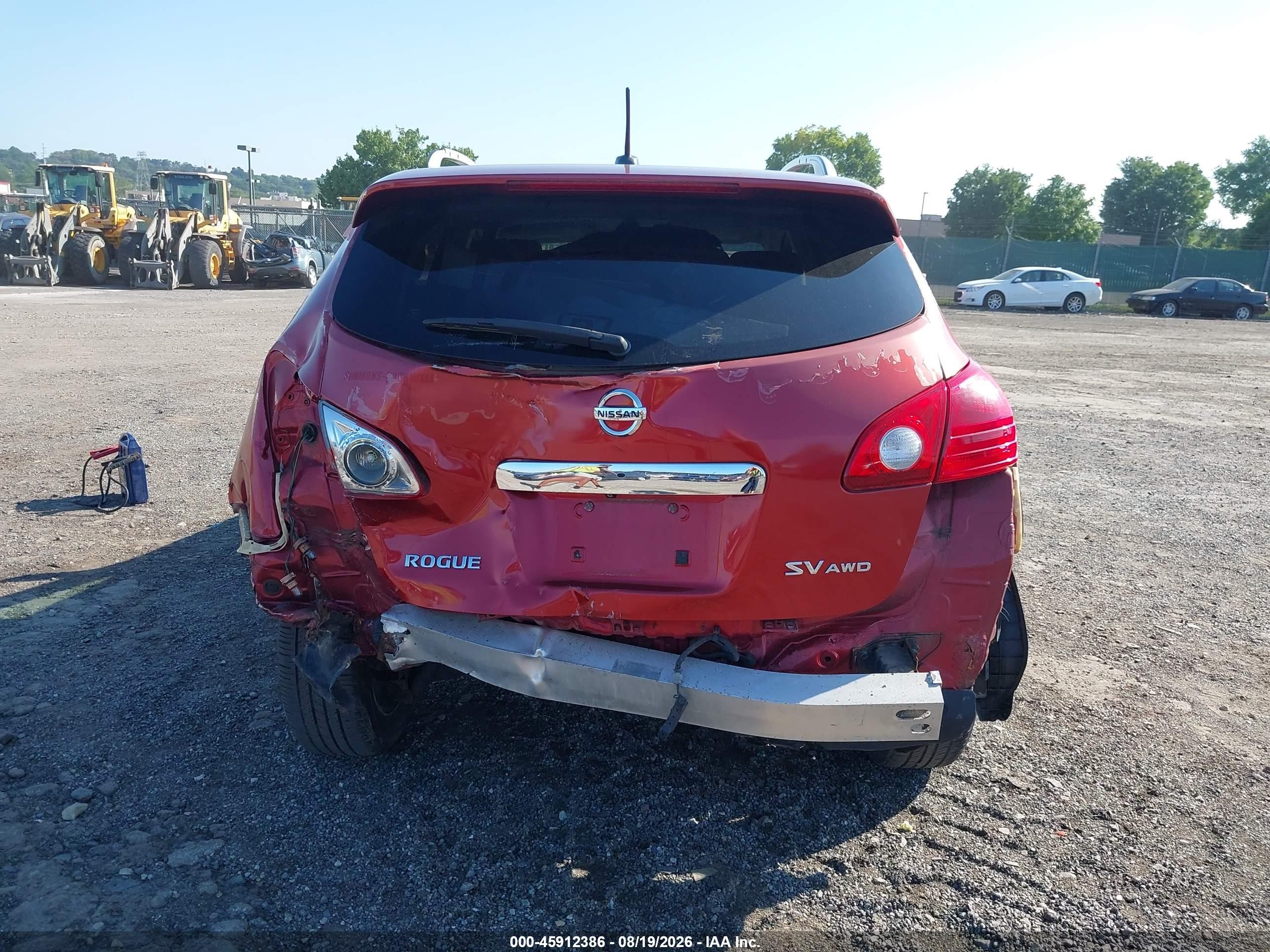 2011 Nissan Rogue Sv Red vin: JN8AS5MVXBW287286