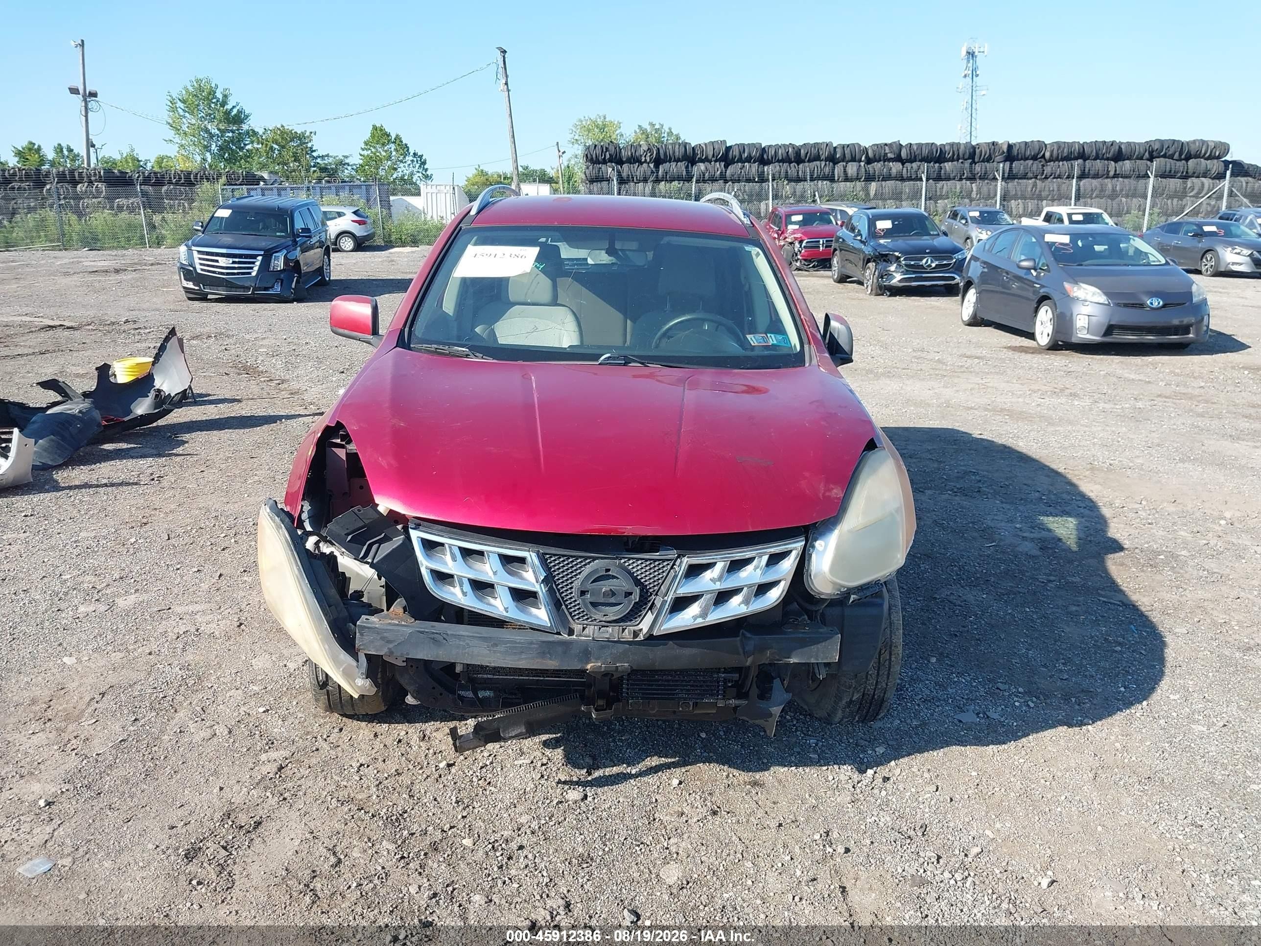 2011 Nissan Rogue Sv Red vin: JN8AS5MVXBW287286