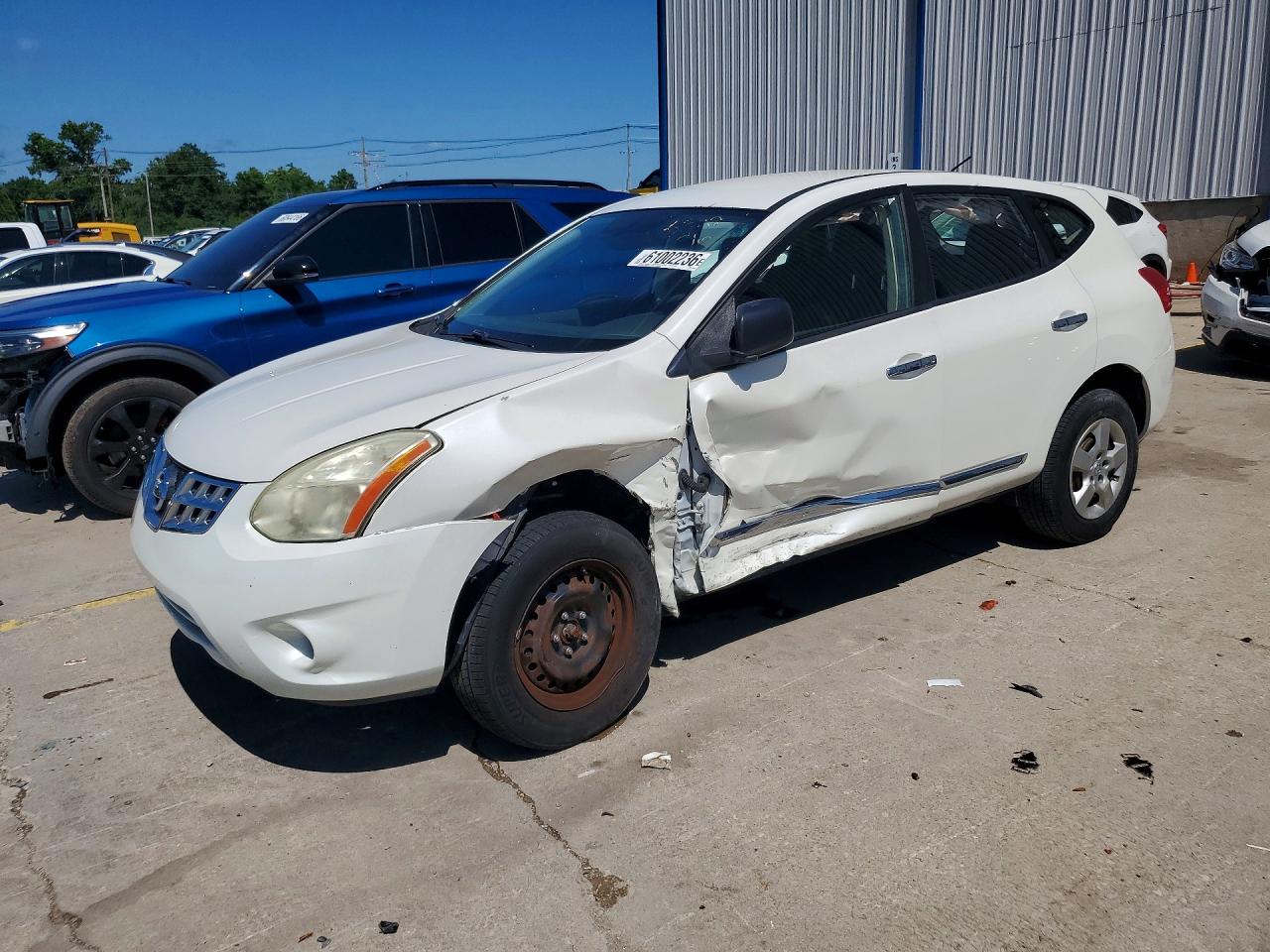 2011 Nissan Rogue S White vin: JN8AS5MVXBW292312