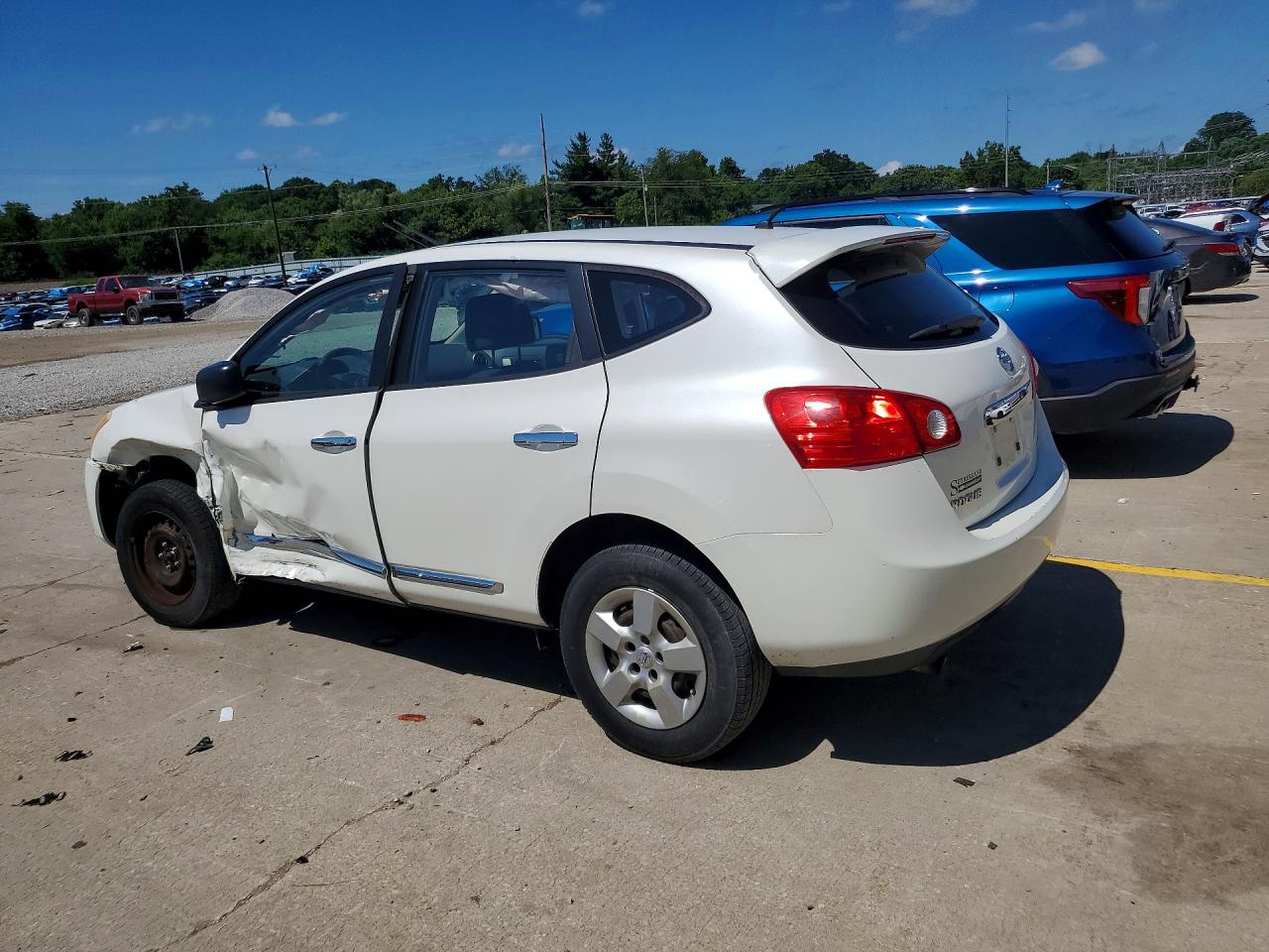 2011 Nissan Rogue S White vin: JN8AS5MVXBW292312