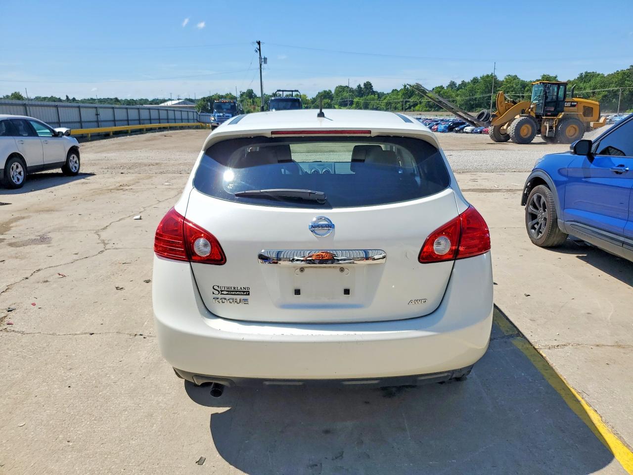 2011 Nissan Rogue S White vin: JN8AS5MVXBW292312