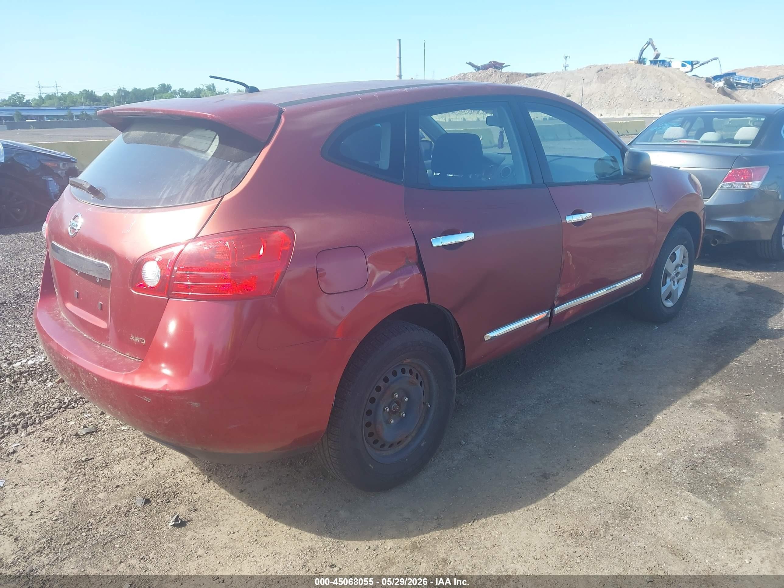 2011 Nissan Rogue S Red vin: JN8AS5MVXBW293783