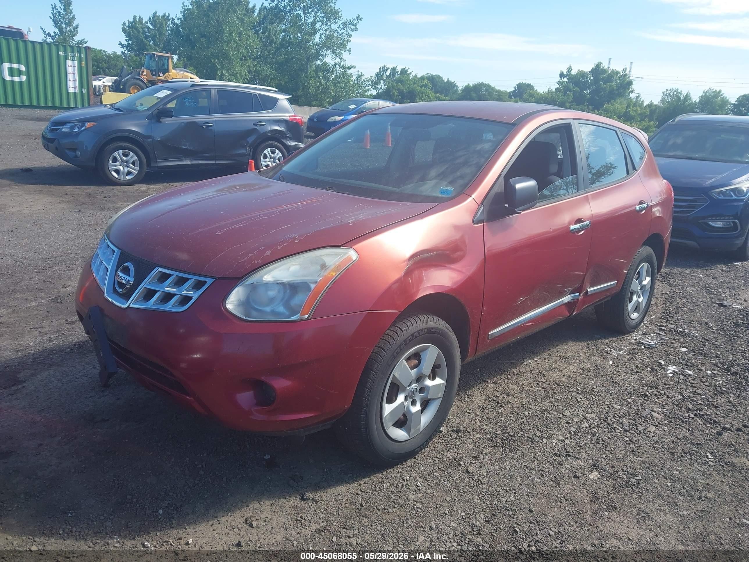 2011 Nissan Rogue S Red vin: JN8AS5MVXBW293783