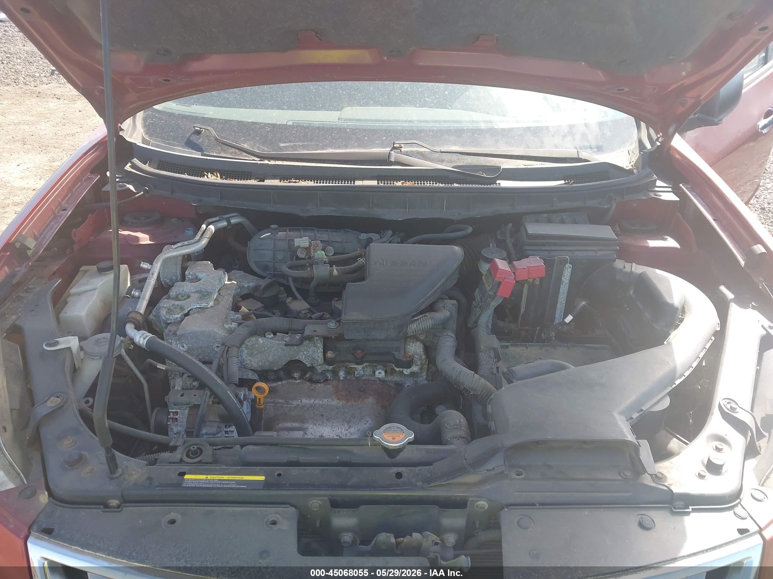 2011 Nissan Rogue S Red vin: JN8AS5MVXBW293783