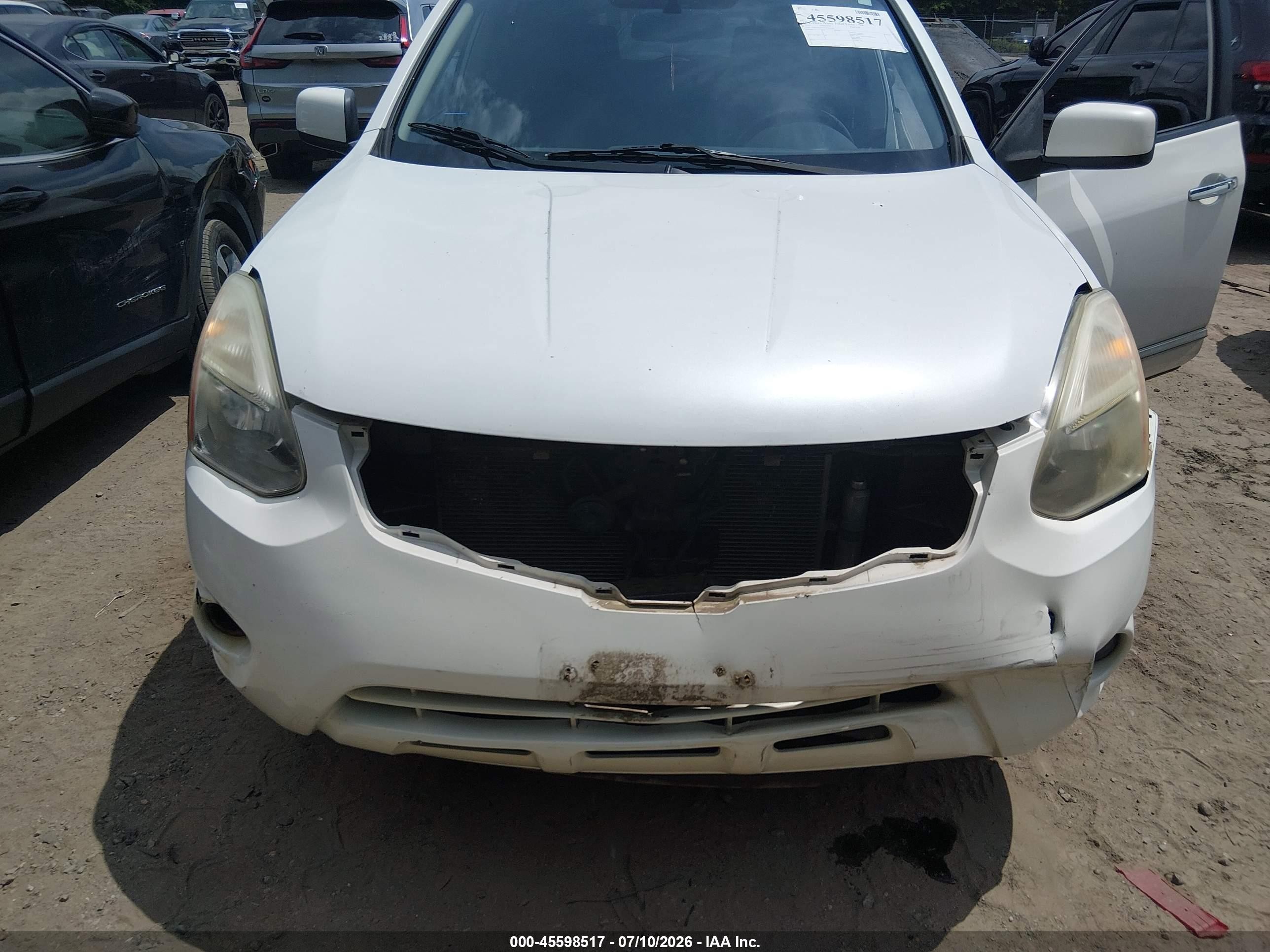 2011 Nissan Rogue Sv White vin: JN8AS5MVXBW312901