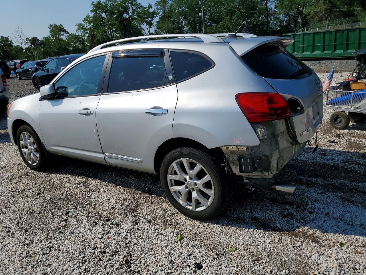 2011 Nissan Rogue S Silver vin: JN8AS5MVXBW669026