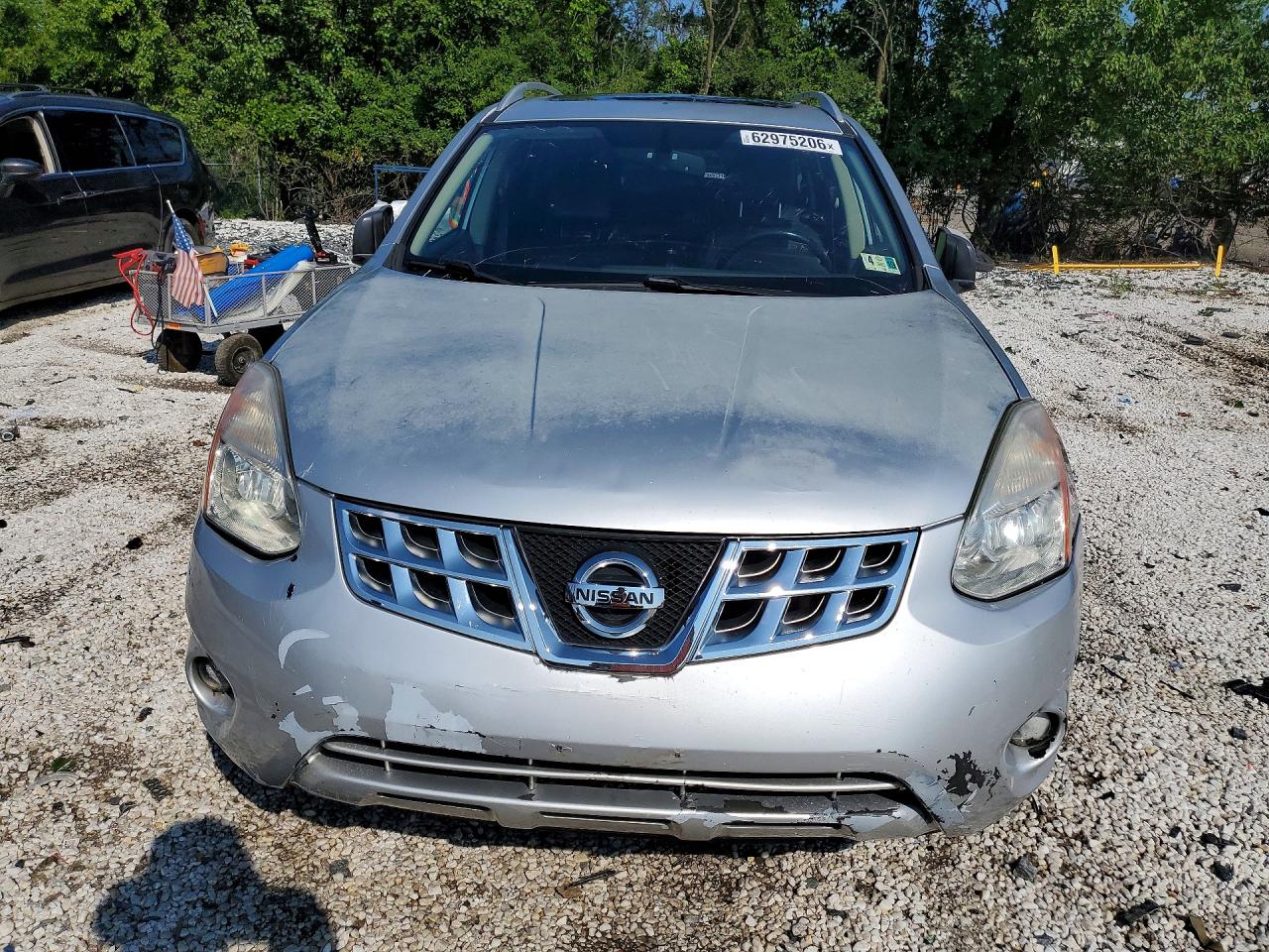 2011 Nissan Rogue S Silver vin: JN8AS5MVXBW669026