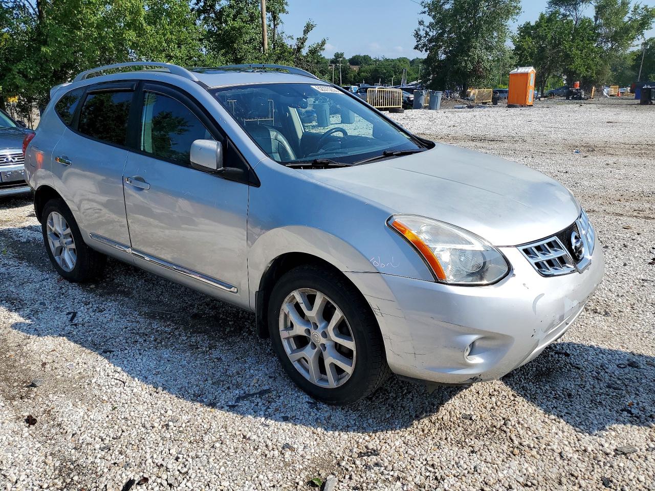 2011 Nissan Rogue S Silver vin: JN8AS5MVXBW669026