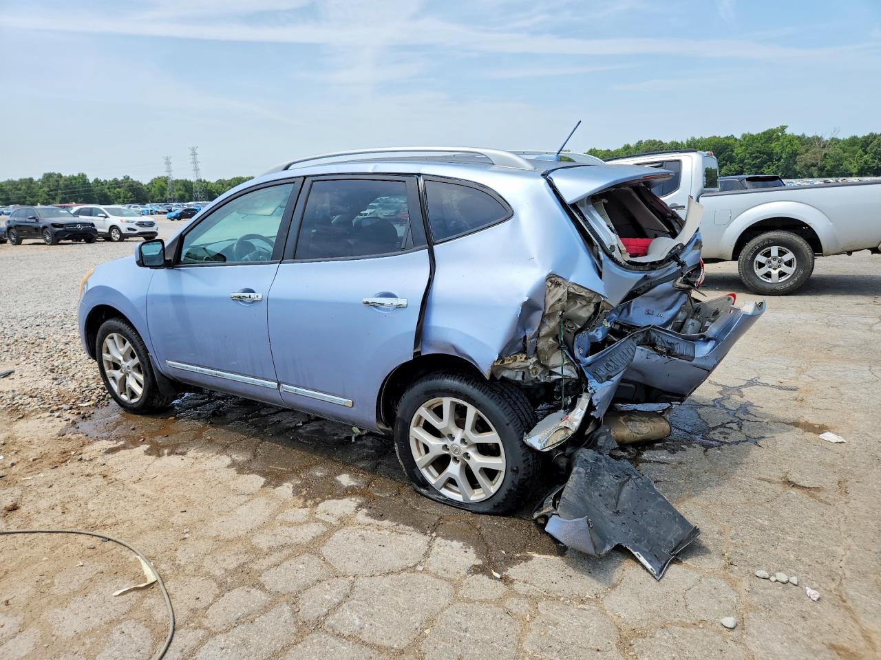 2011 Nissan Rogue S Turquoise vin: JN8AS5MVXBW674551