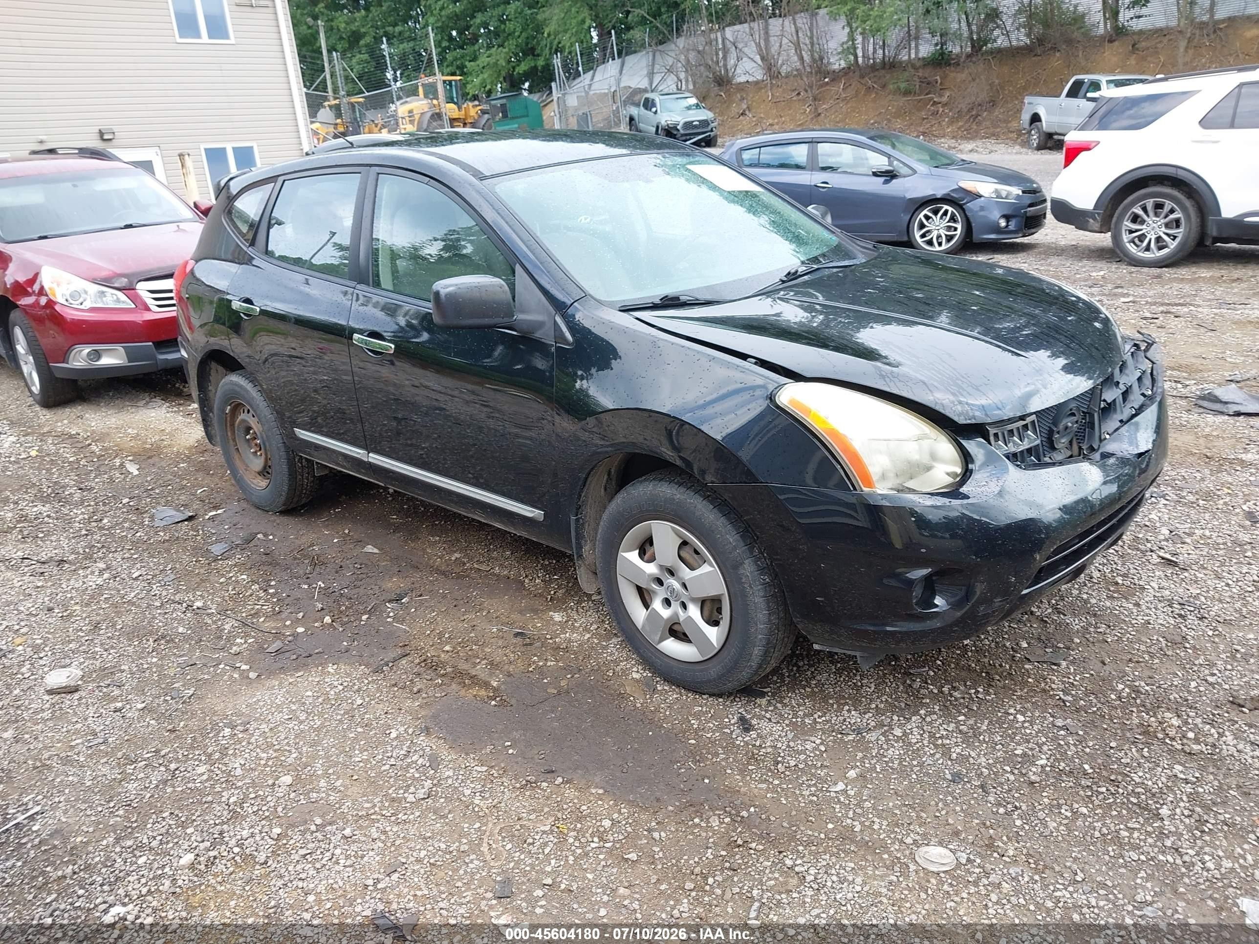 2011 Nissan Rogue S Black vin: JN8AS5MVXBW684321