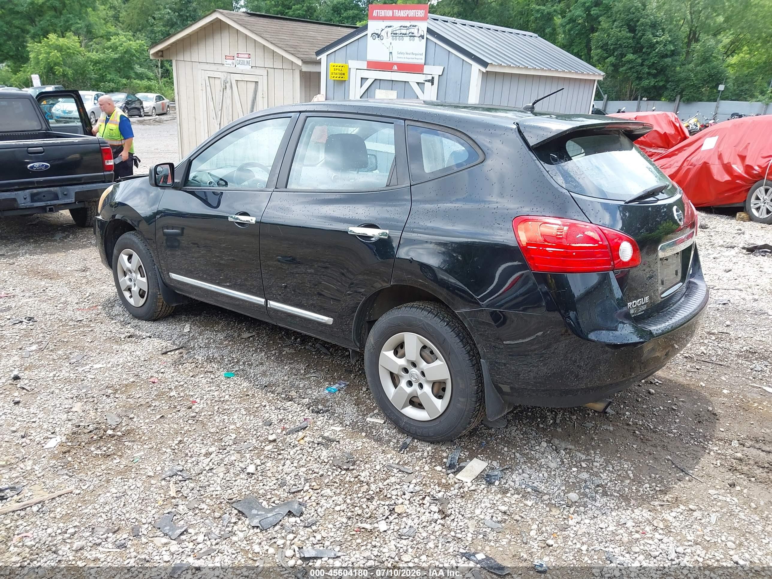 2011 Nissan Rogue S Черный vin: JN8AS5MVXBW684321