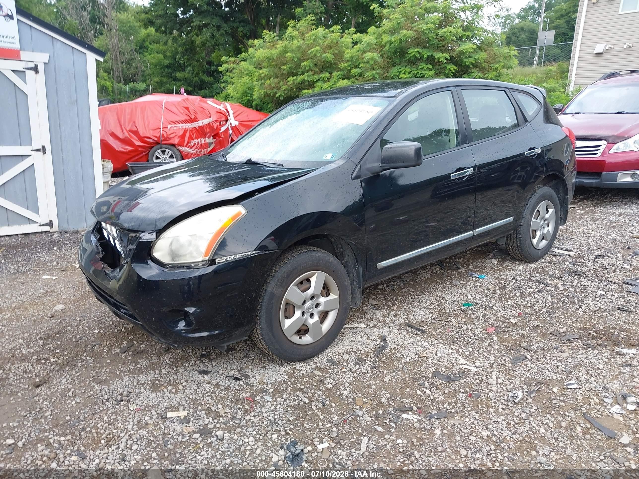 2011 Nissan Rogue S Черный vin: JN8AS5MVXBW684321