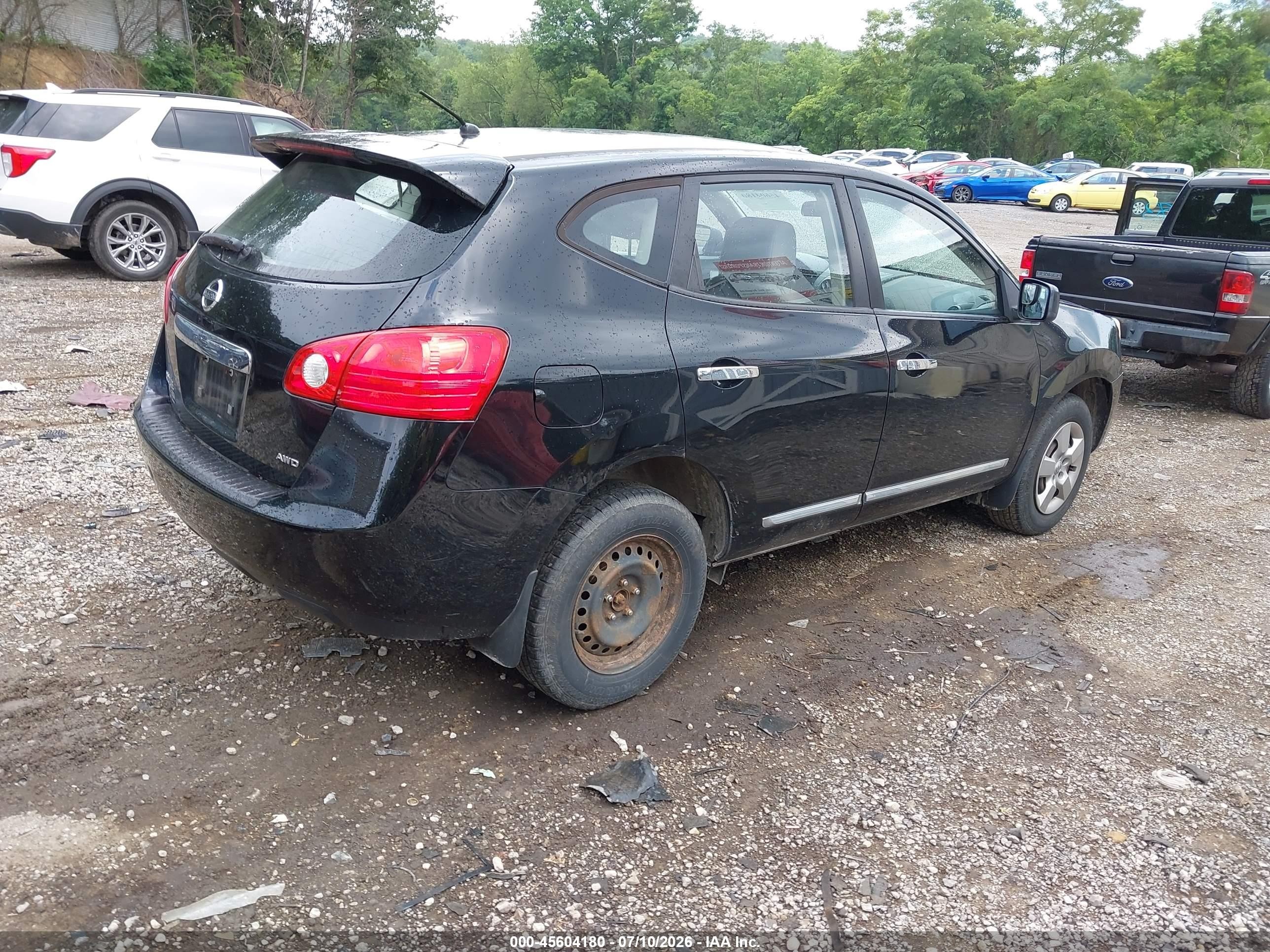 2011 Nissan Rogue S Черный vin: JN8AS5MVXBW684321