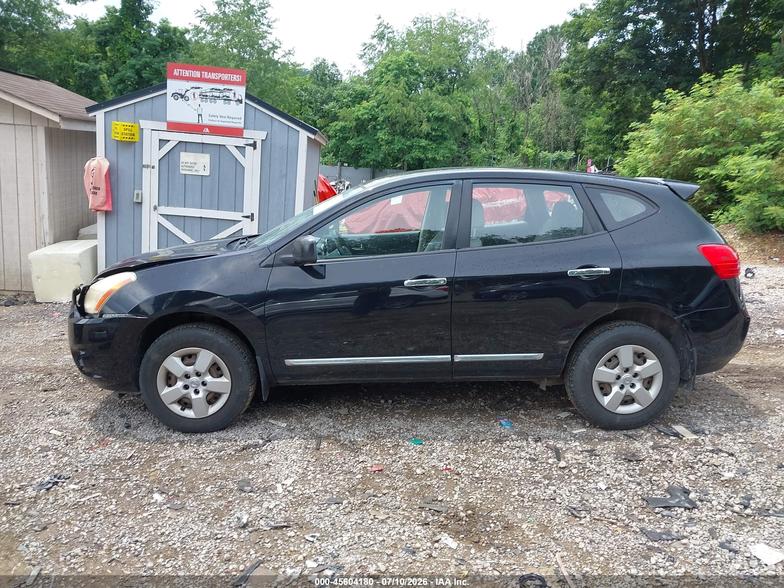 2011 Nissan Rogue S Черный vin: JN8AS5MVXBW684321