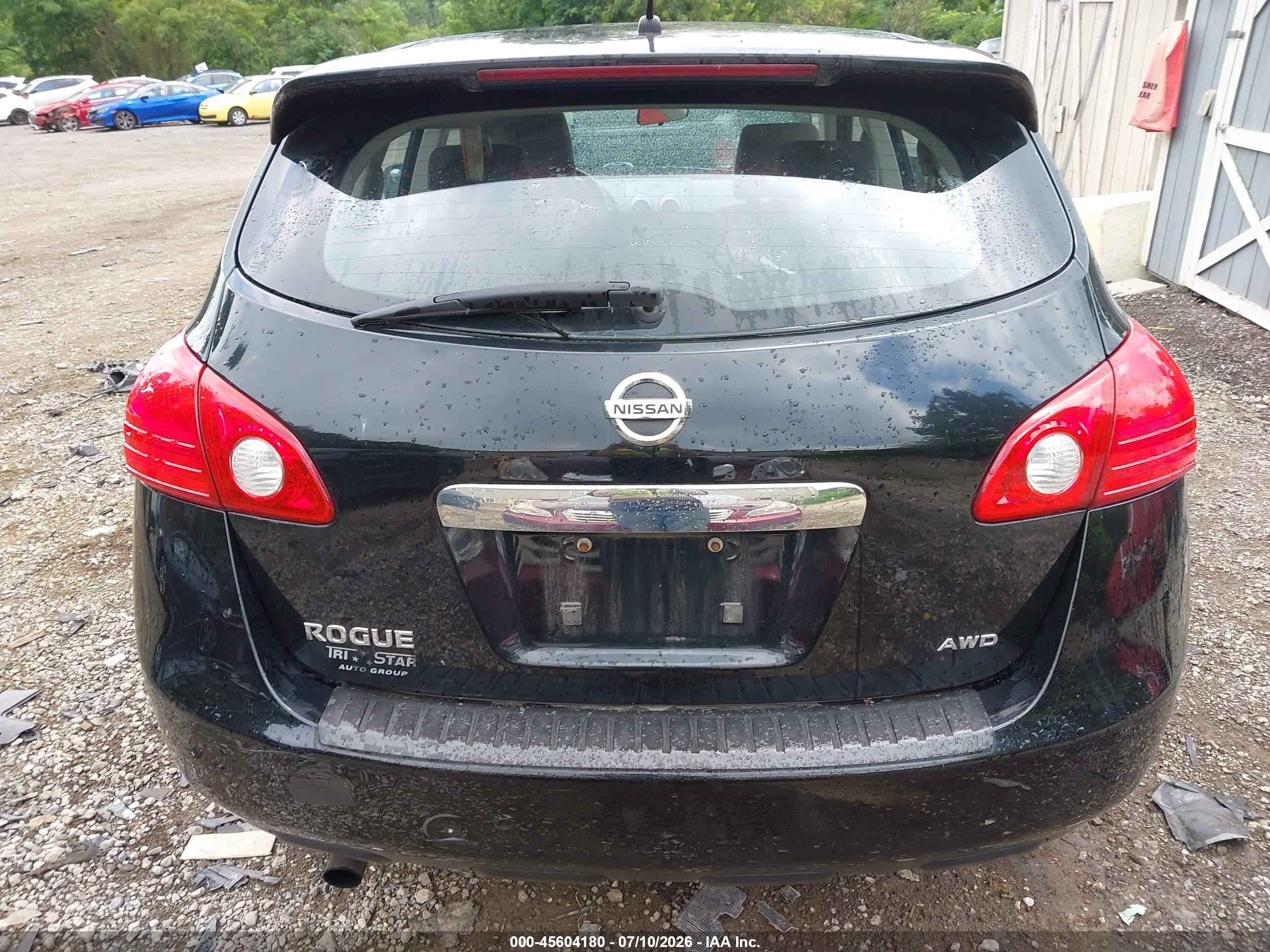 2011 Nissan Rogue S Черный vin: JN8AS5MVXBW684321