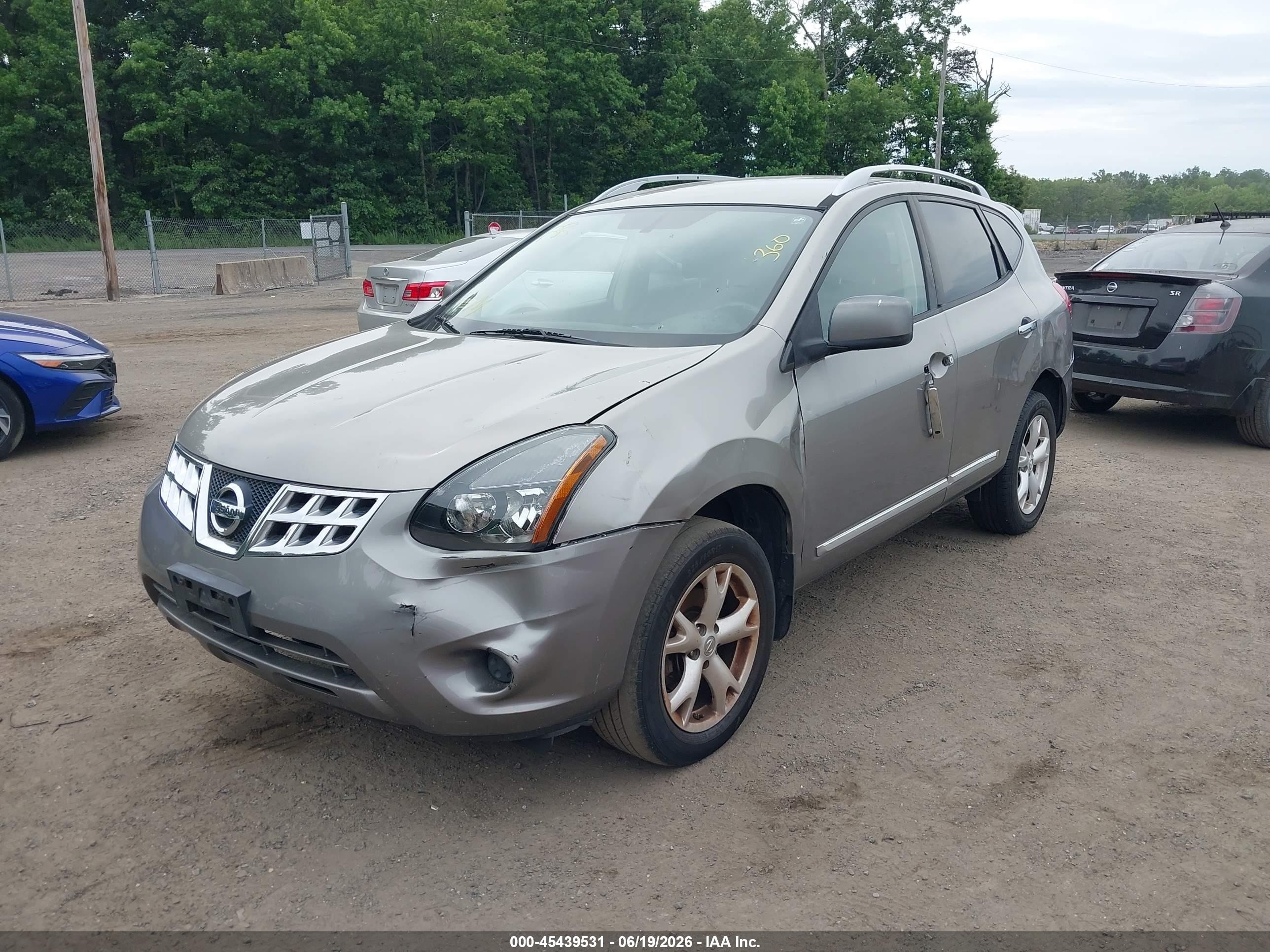 2011 Nissan Rogue Sv Gray vin: JN8AS5MVXBW689535