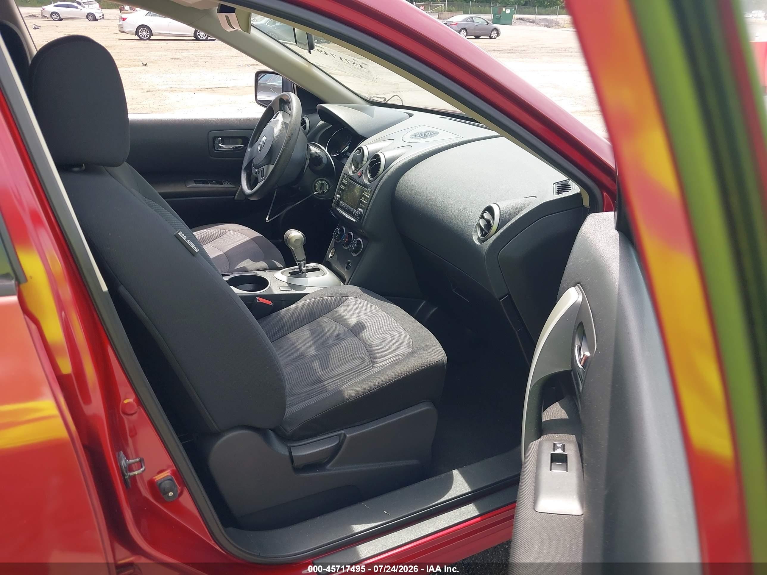 2012 Nissan Rogue S Red vin: JN8AS5MVXCW353837
