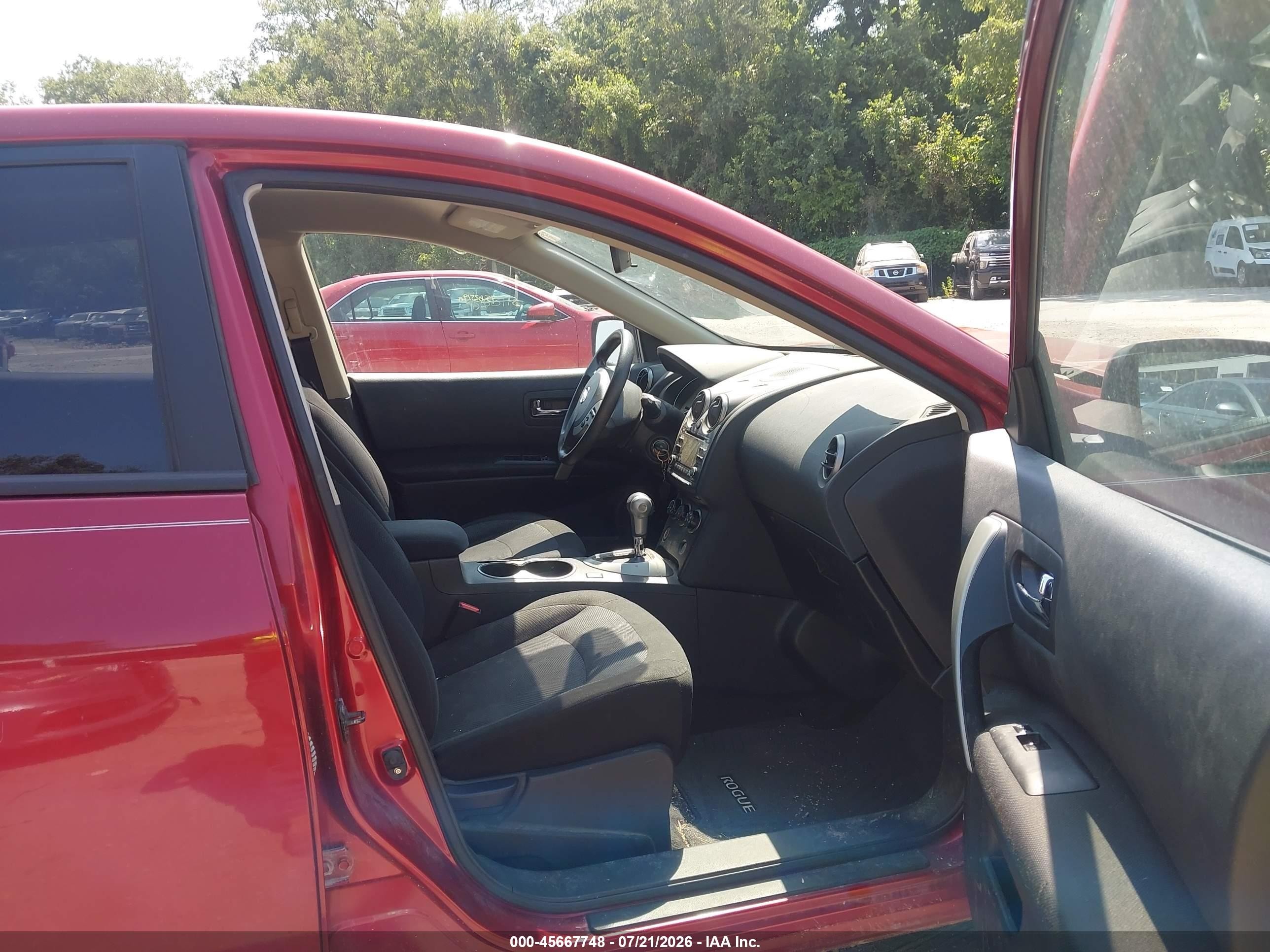 2012 Nissan Rogue S Red vin: JN8AS5MVXCW354406