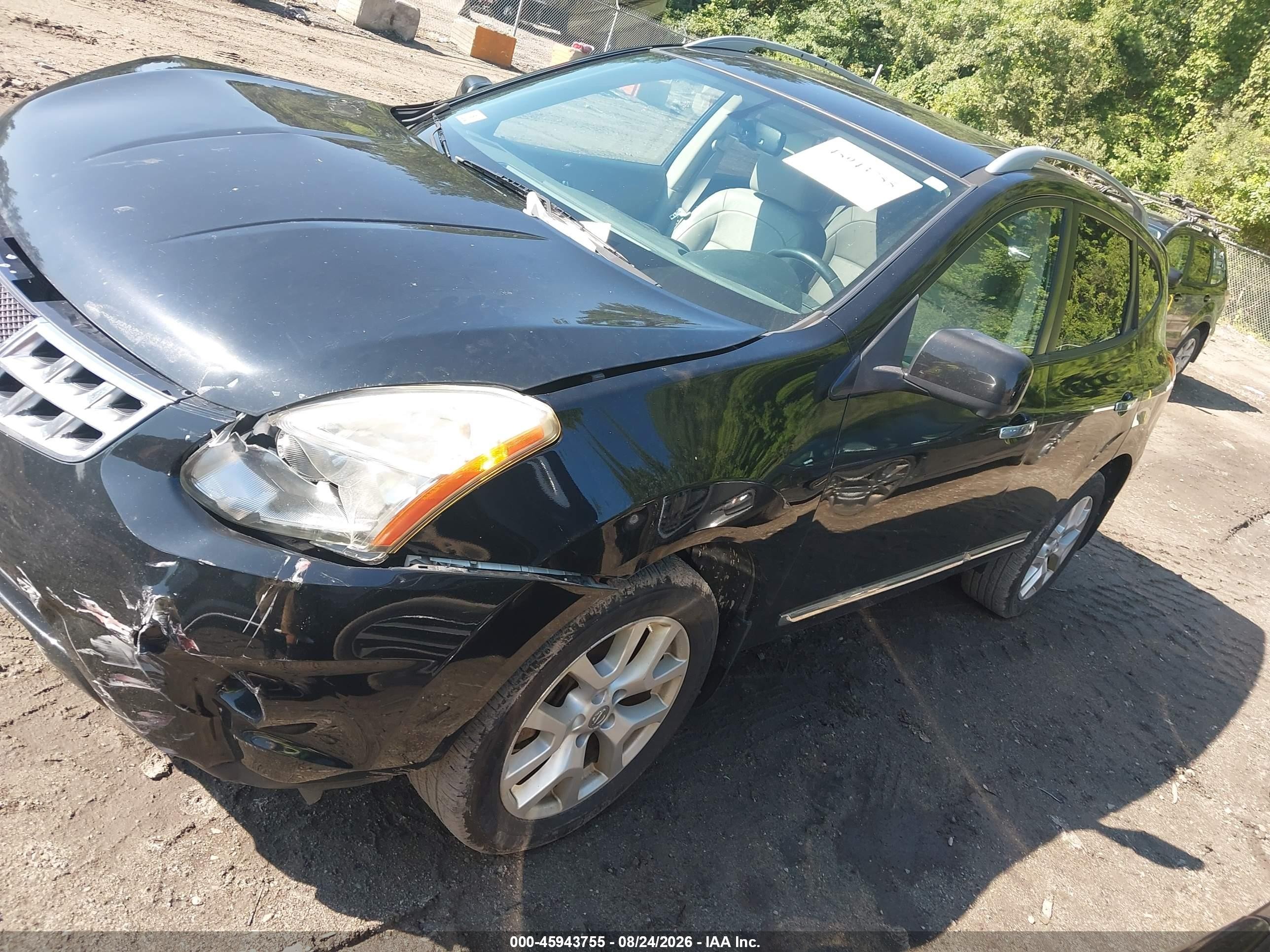 2012 Nissan Rogue Sv W/sl Pkg Black vin: JN8AS5MVXCW355099