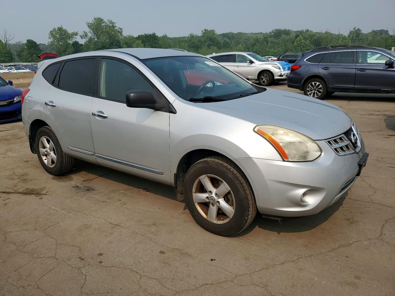 2012 Nissan Rogue S Silver vin: JN8AS5MVXCW369634