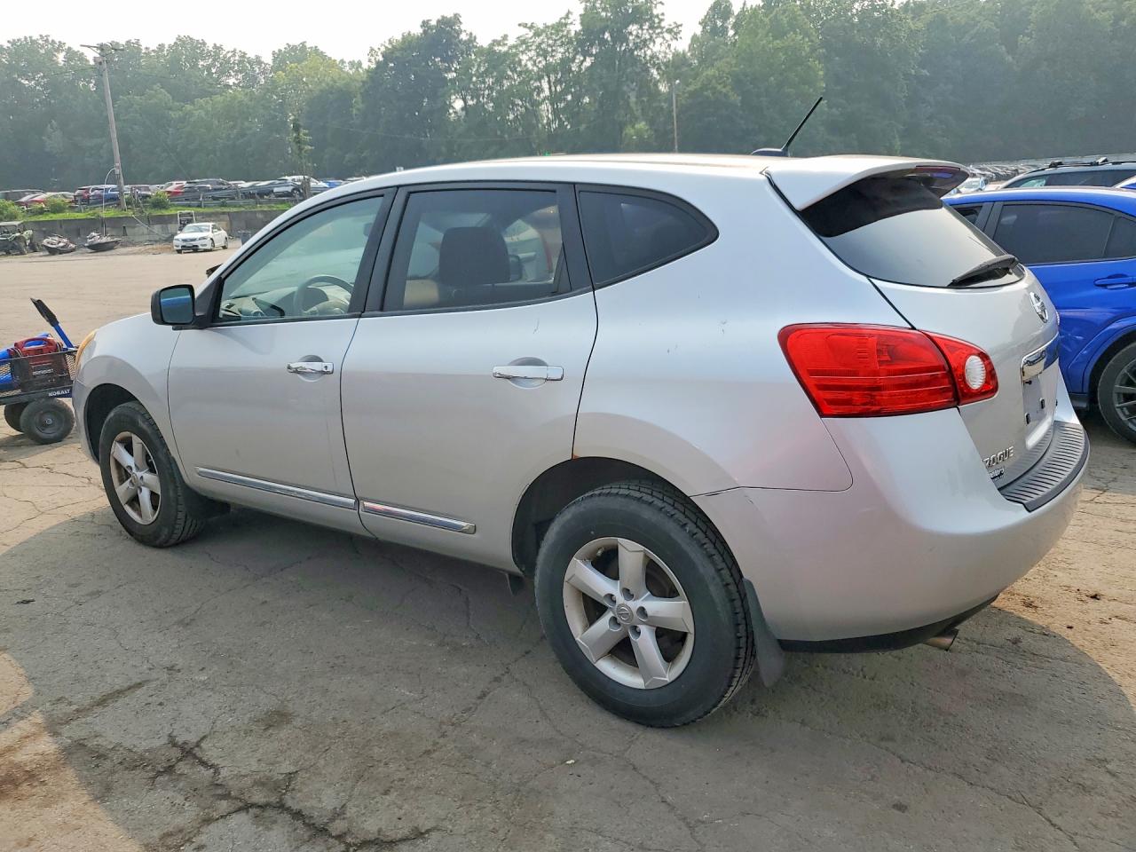 2012 Nissan Rogue S Silver vin: JN8AS5MVXCW369634