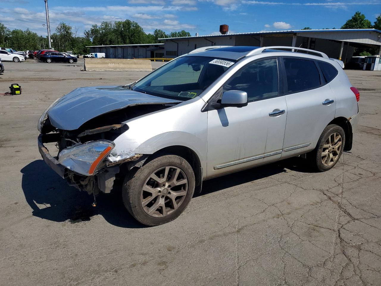 2012 Nissan Rogue S Silver vin: JN8AS5MVXCW372856
