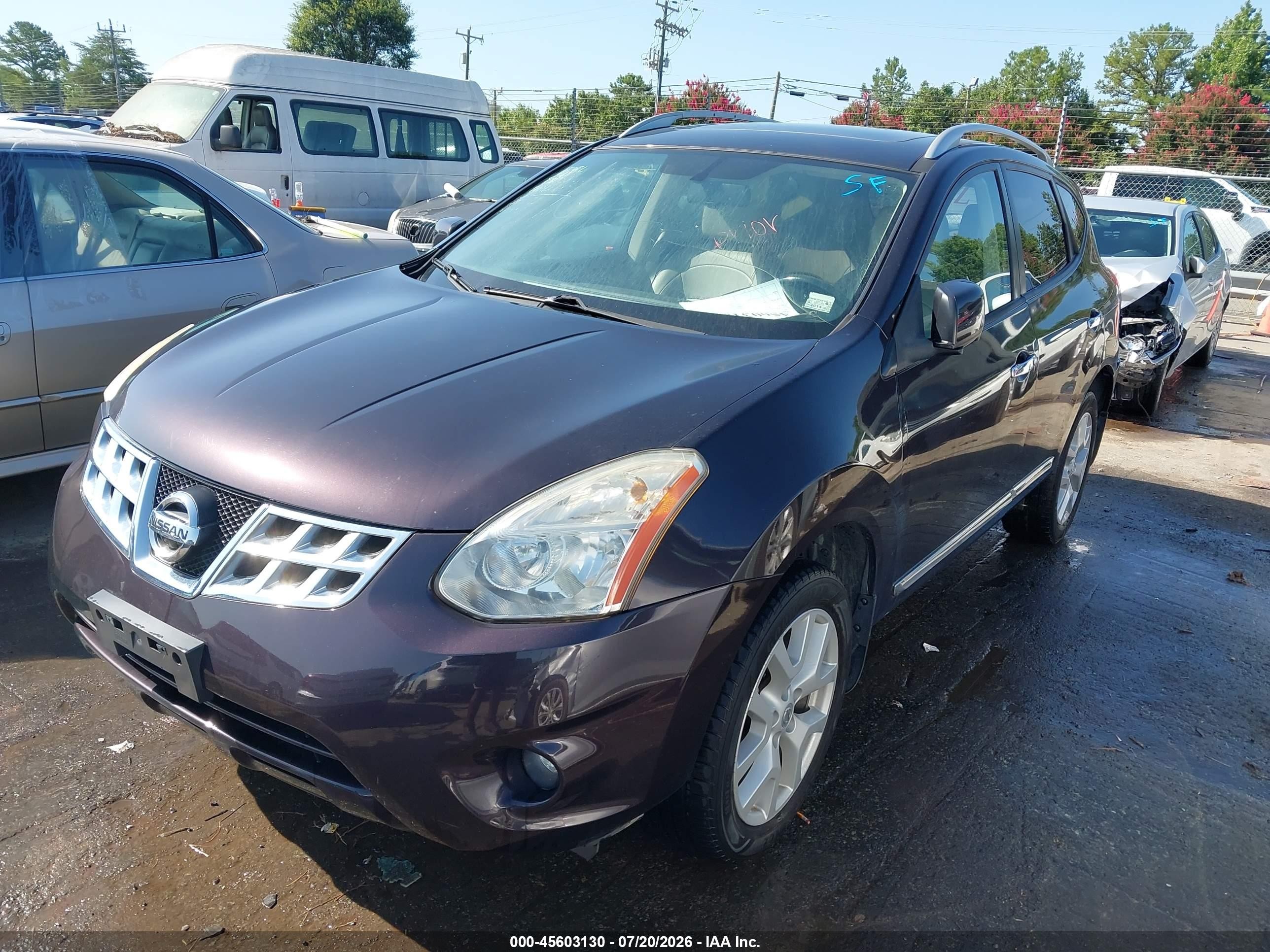 2012 Nissan Rogue Sv W/sl Pkg Burgundy vin: JN8AS5MVXCW373473